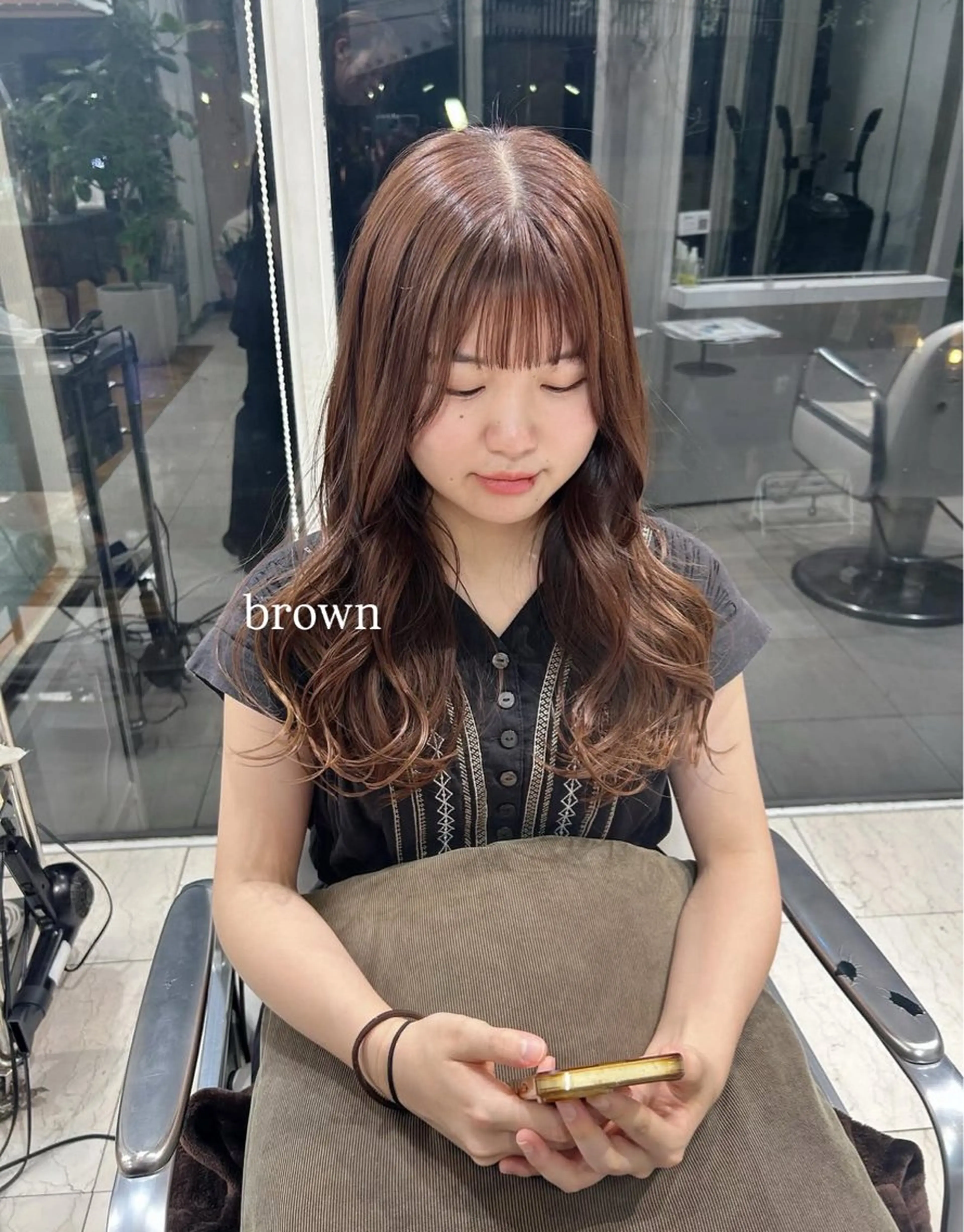 ロング カラー ヘアカラー ありむらもえ/ 透明感カラーのヘアスタイル