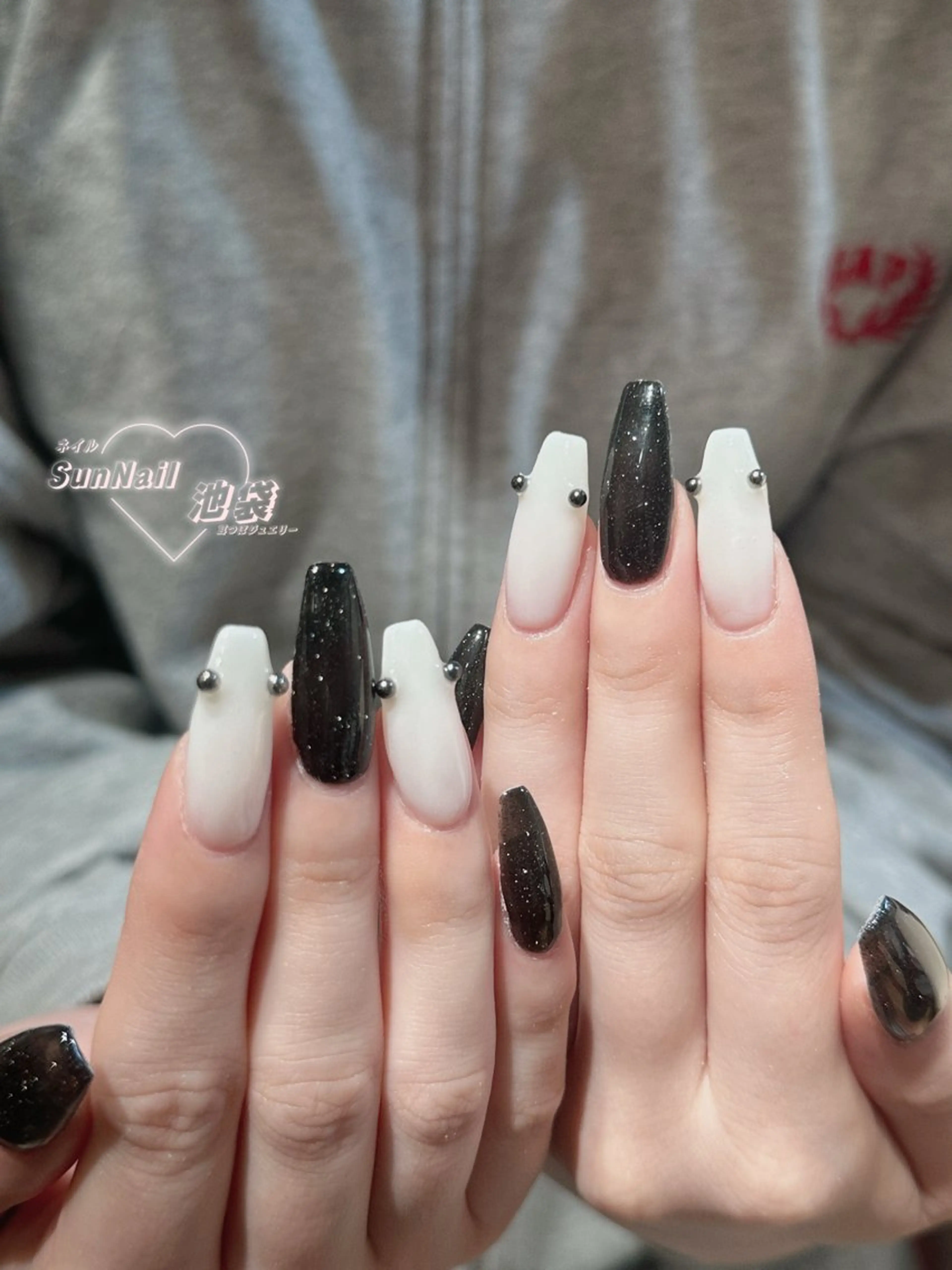 ネイル チークネイル 長さ出し フレンチネイル ガーリー 韓国ネイル ハンドネイル Sun Nail 池袋のエステ・リラクイメージ