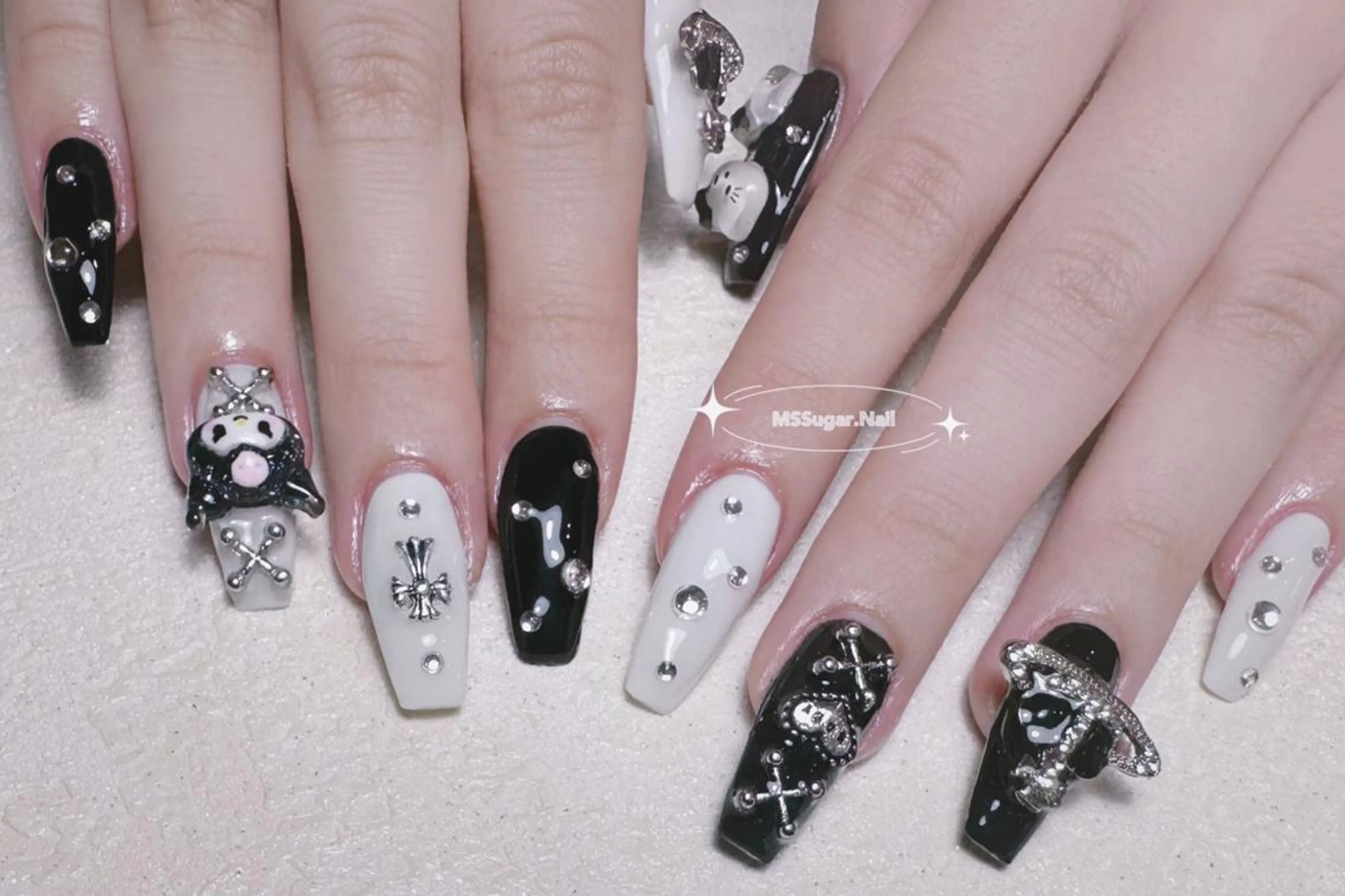 ネイル ロングネイル スカルプネイル ネイルチップ ワンホンネイル ハンドネイル MSSugar Nailのネイルデザイン