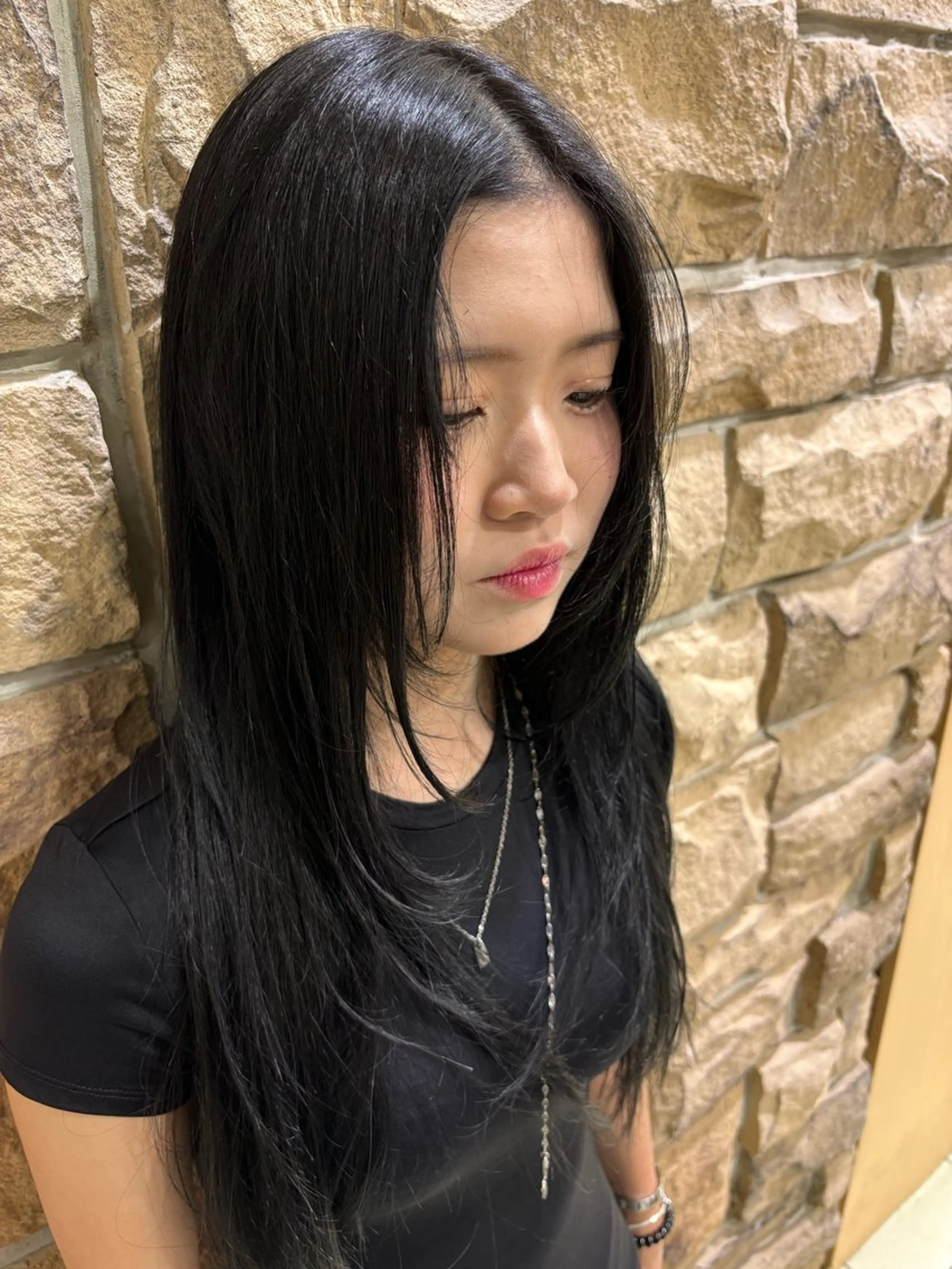 ロング カット ヘアカラー 透明感カラー🫧/ ブリーチ🇰🇷れいのヘアスタイル