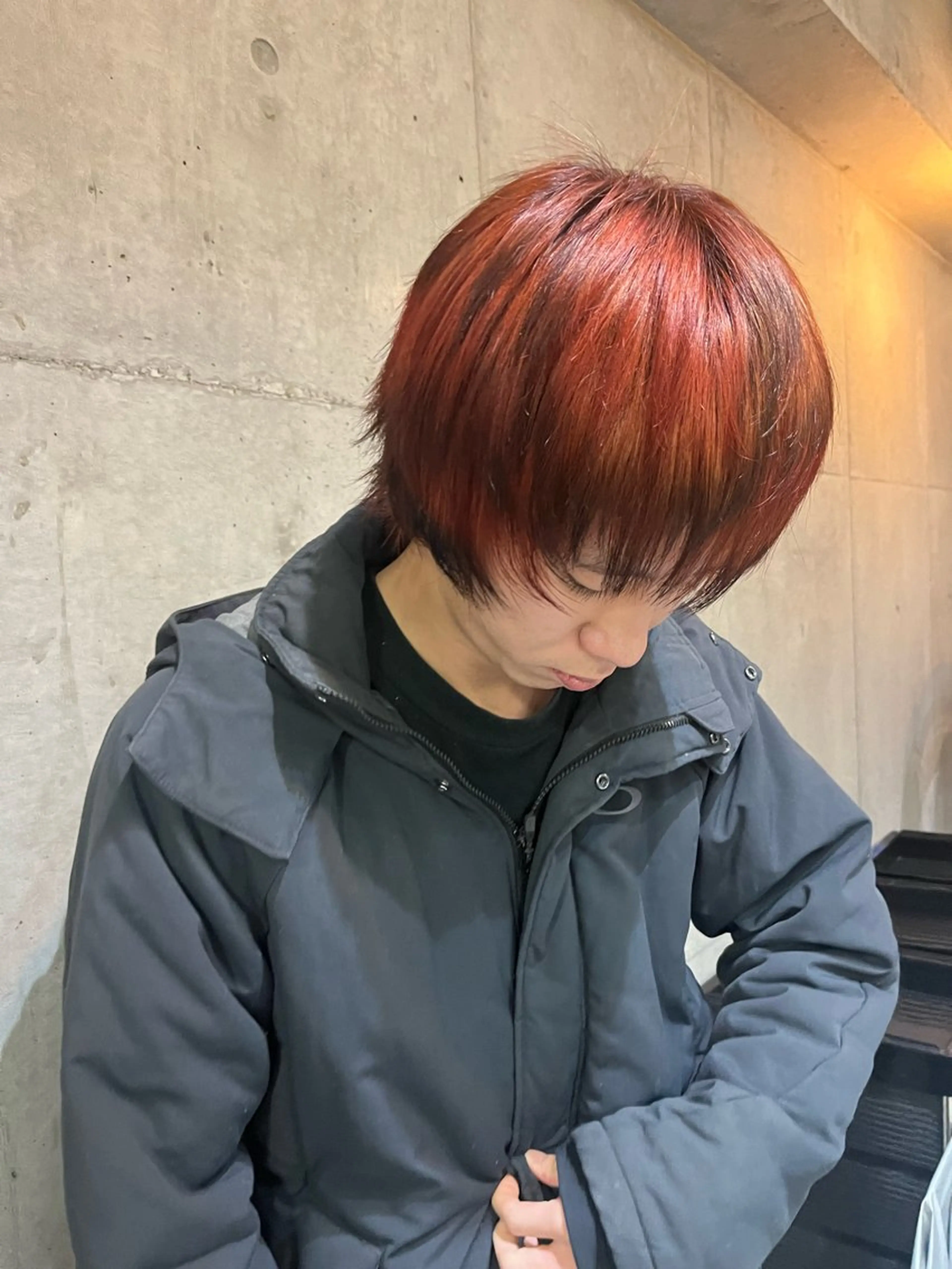 ショート カラー メンズ デザインカラー ヘアカラー レイヤーカット/ハイ トーンカラー/きらのヘアスタイル