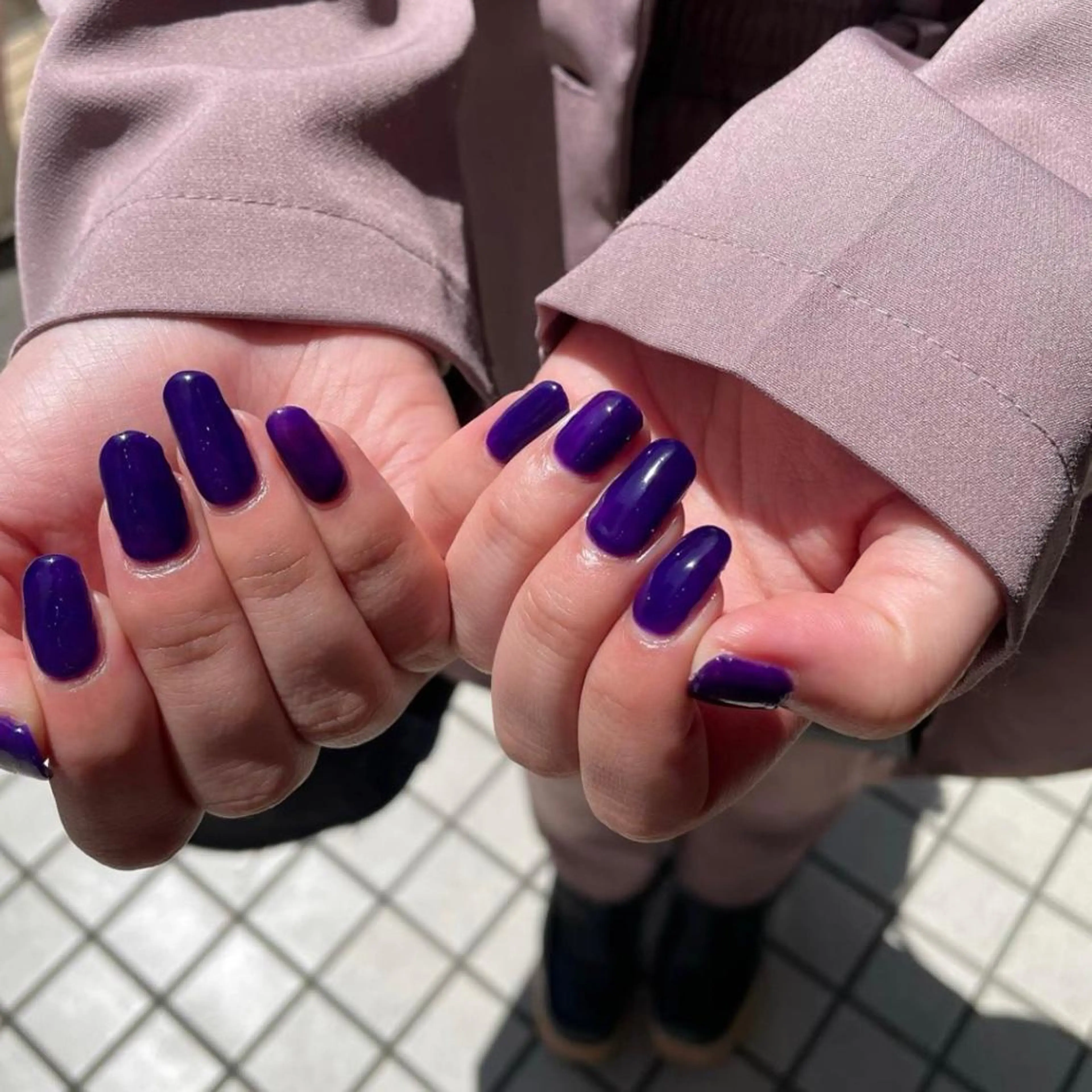 ネイル 長さ出し ジェルネイル ワンカラーネイル パラジェル 透明感カラー こだわりカットあさみのヘアスタイル