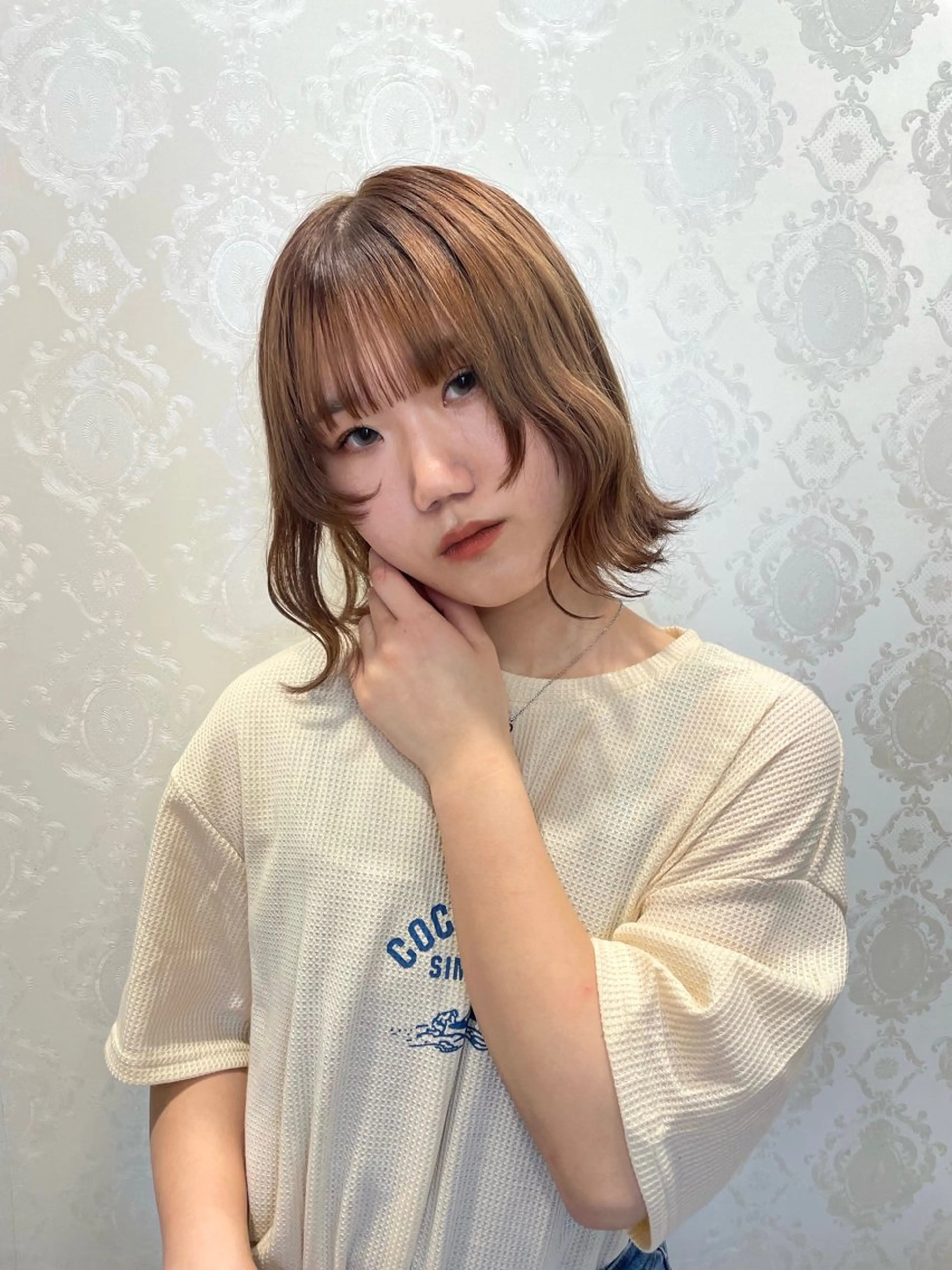 ヘアアレンジ 盛れる韓国ヘア🩰/ ハイトーン/華のヘアスタイル