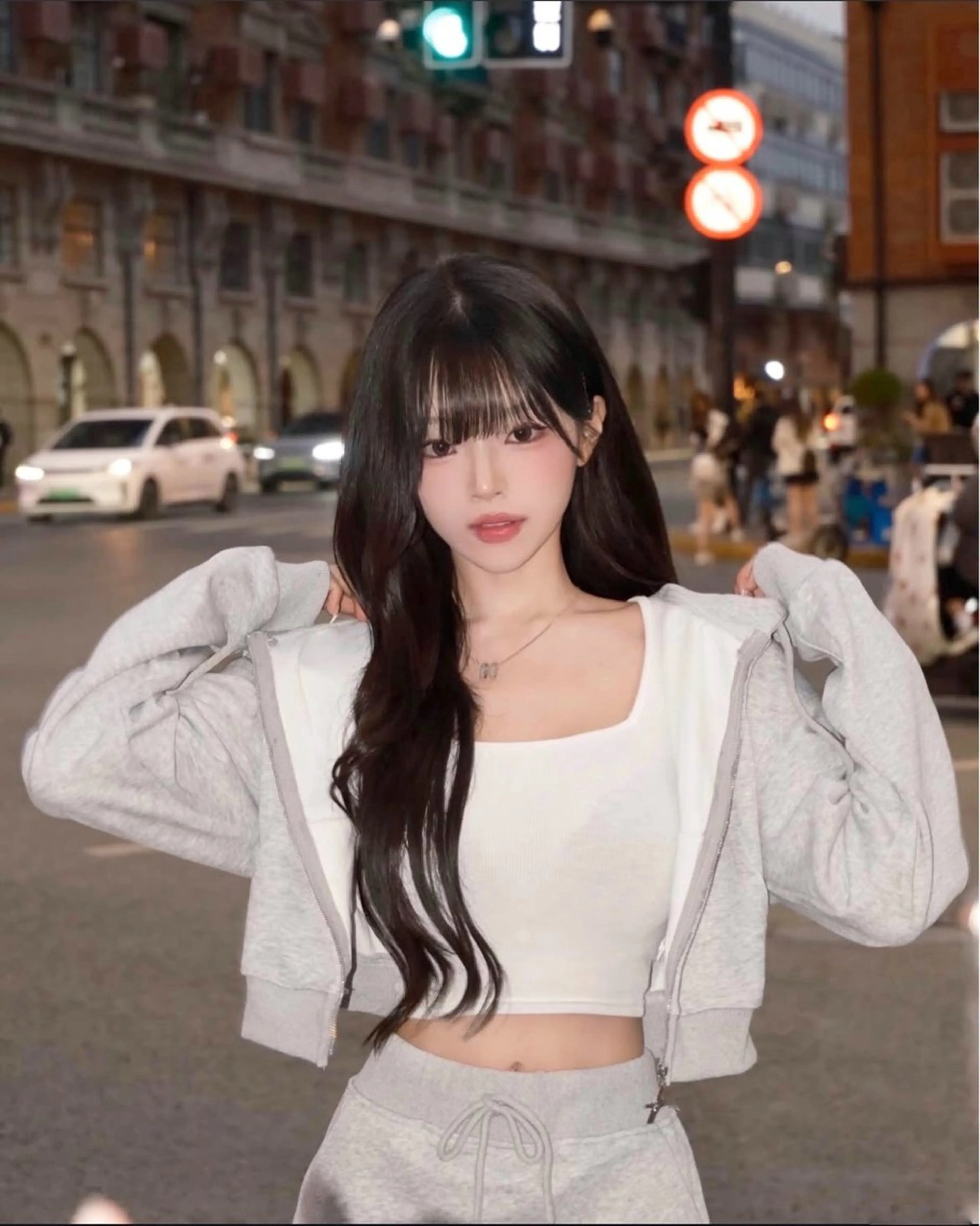 ロング カラー パーマ ヘアアレンジ メンズ キッズ カット ヘアカラー トリートメント ヘッドスパ ヘアセット 上品＆韓国風 🥀海心🥀のヘアスタイル