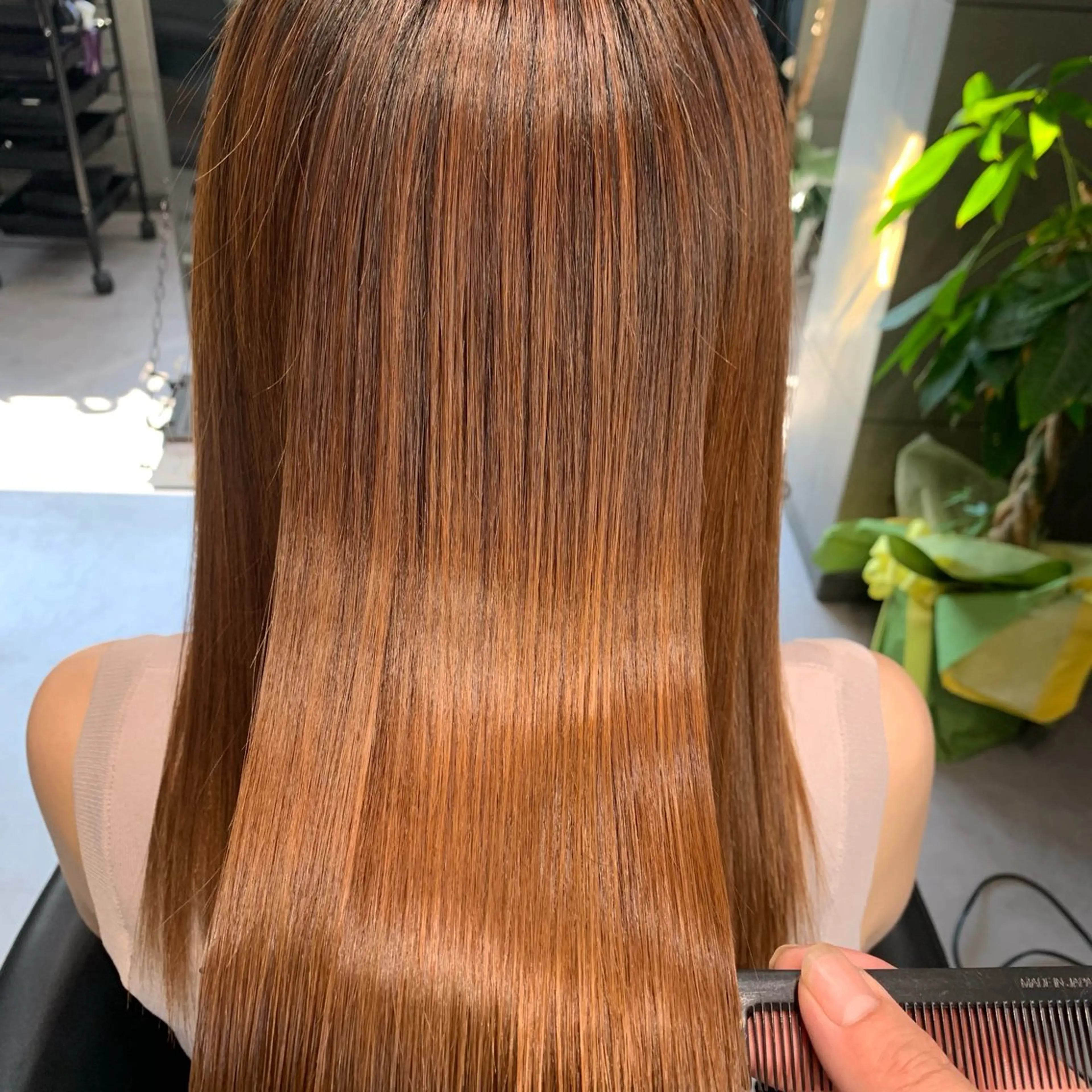 ロング 縮毛矯正 ディレクター鮫島 俊介のヘアスタイル