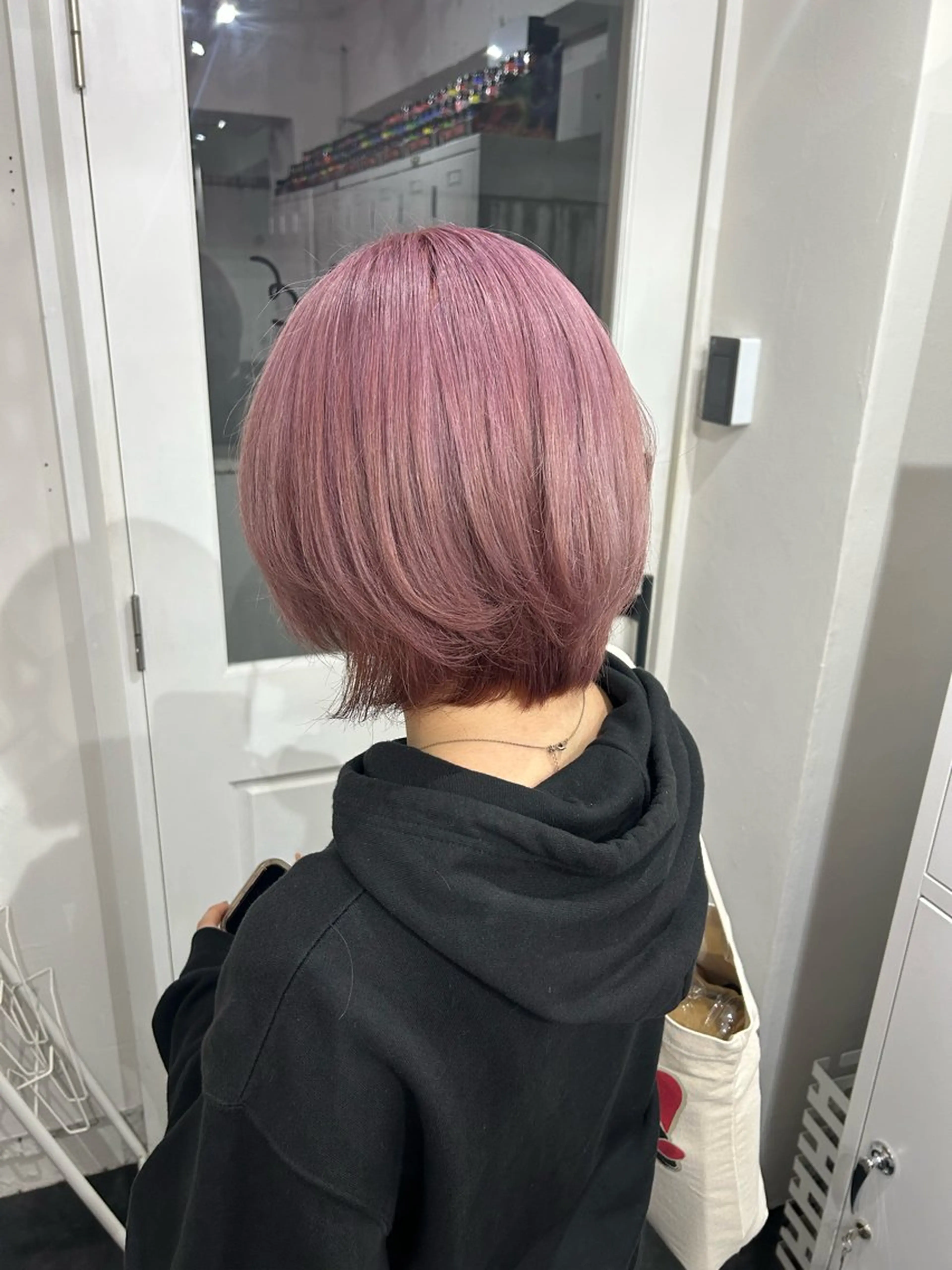 ショート ヘアカラー GAME by AlanSmithee 原宿所属・🎀韓国ハイトーン saya🎀💜のヘアスタイル