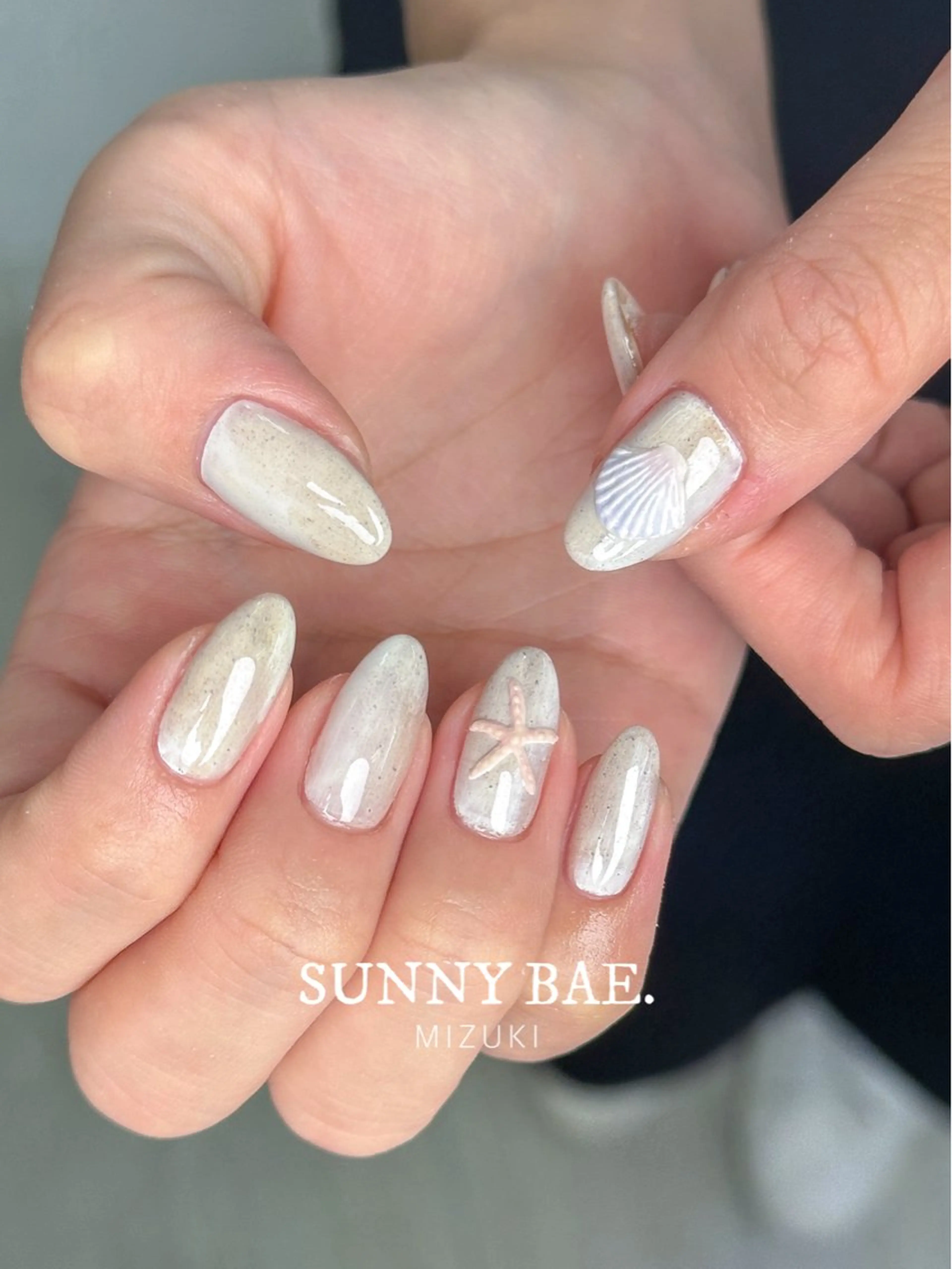 ネイル ジェルネイル 夏ネイル ハンドネイル SUNNY BAE. 🌼MIZUKIのネイルデザイン