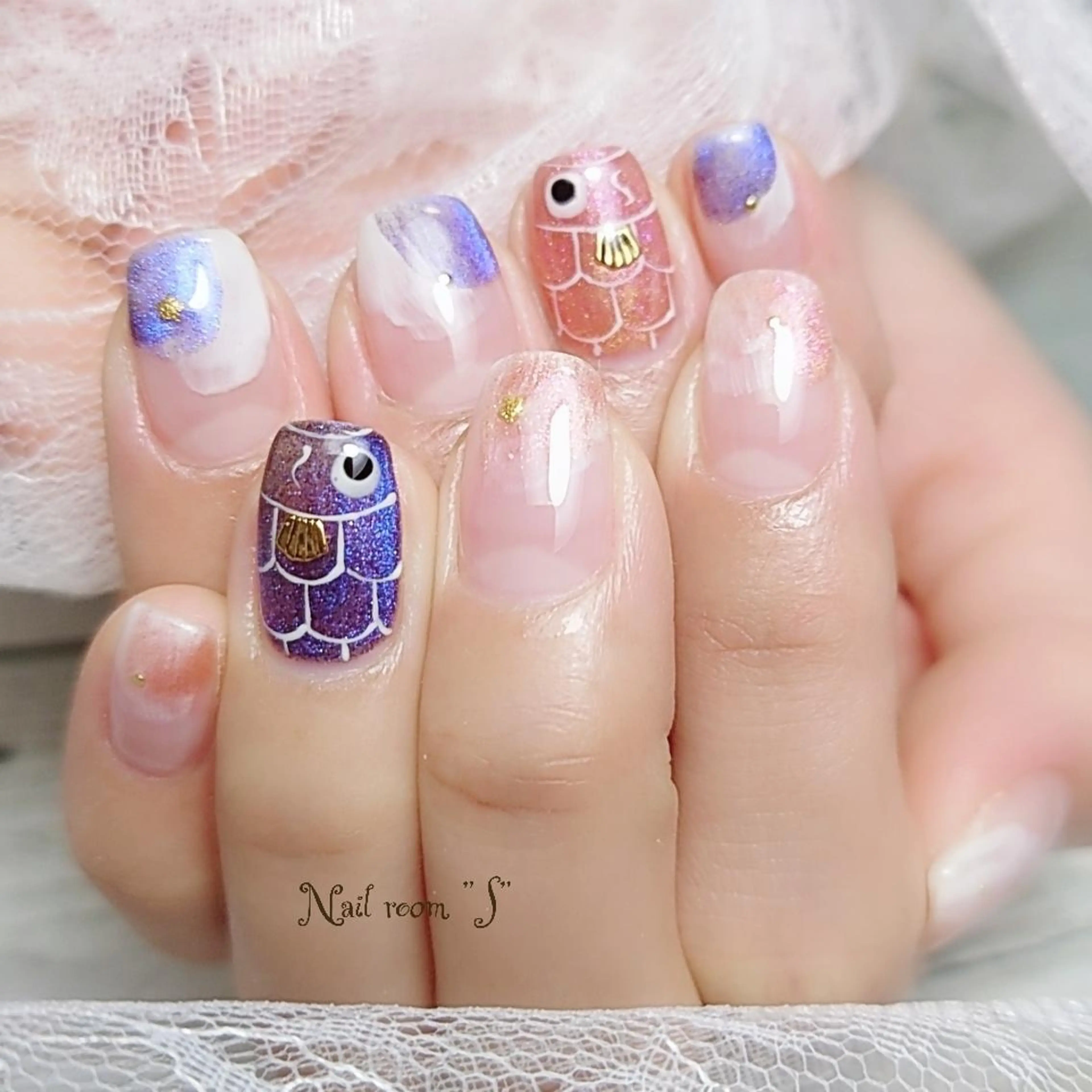 ネイル マグネットネイル Nail room  "S"  SAKAIのネイルデザイン