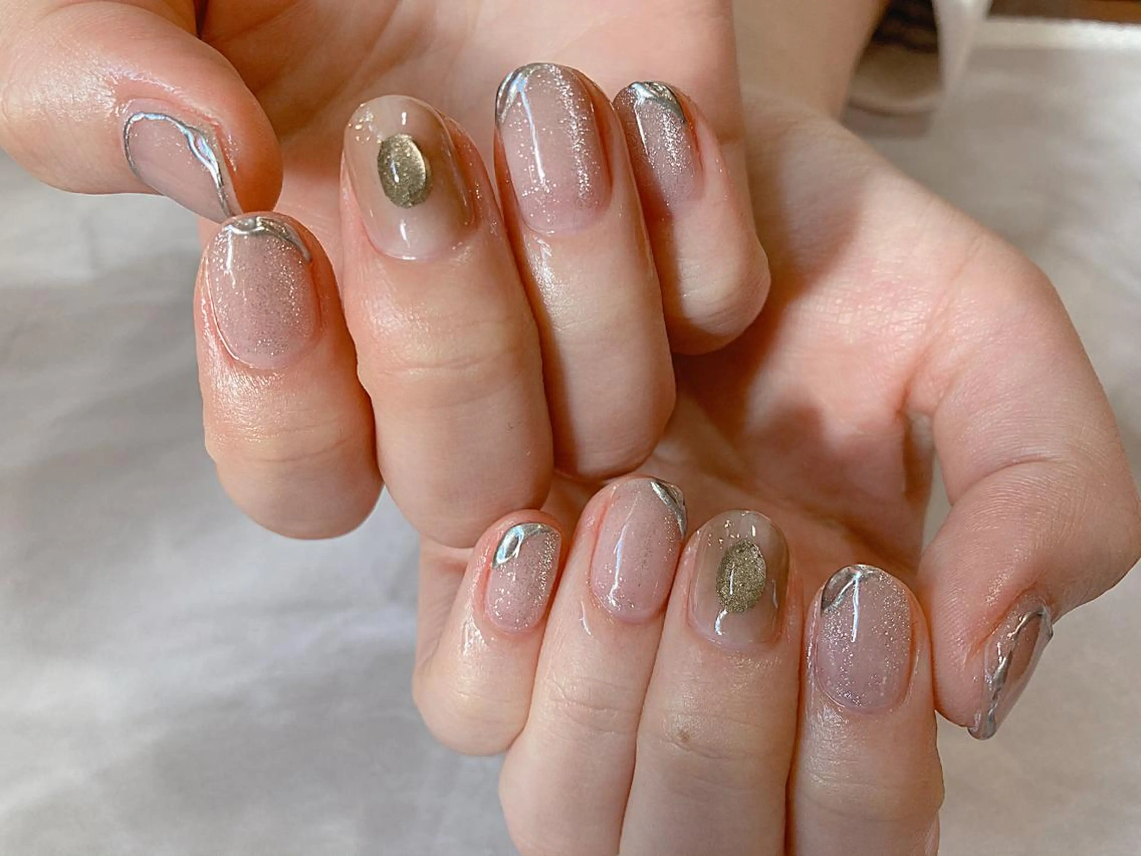 ショート ネイル マツエク・マツパ ハンドネイル illum hicariのネイルデザイン