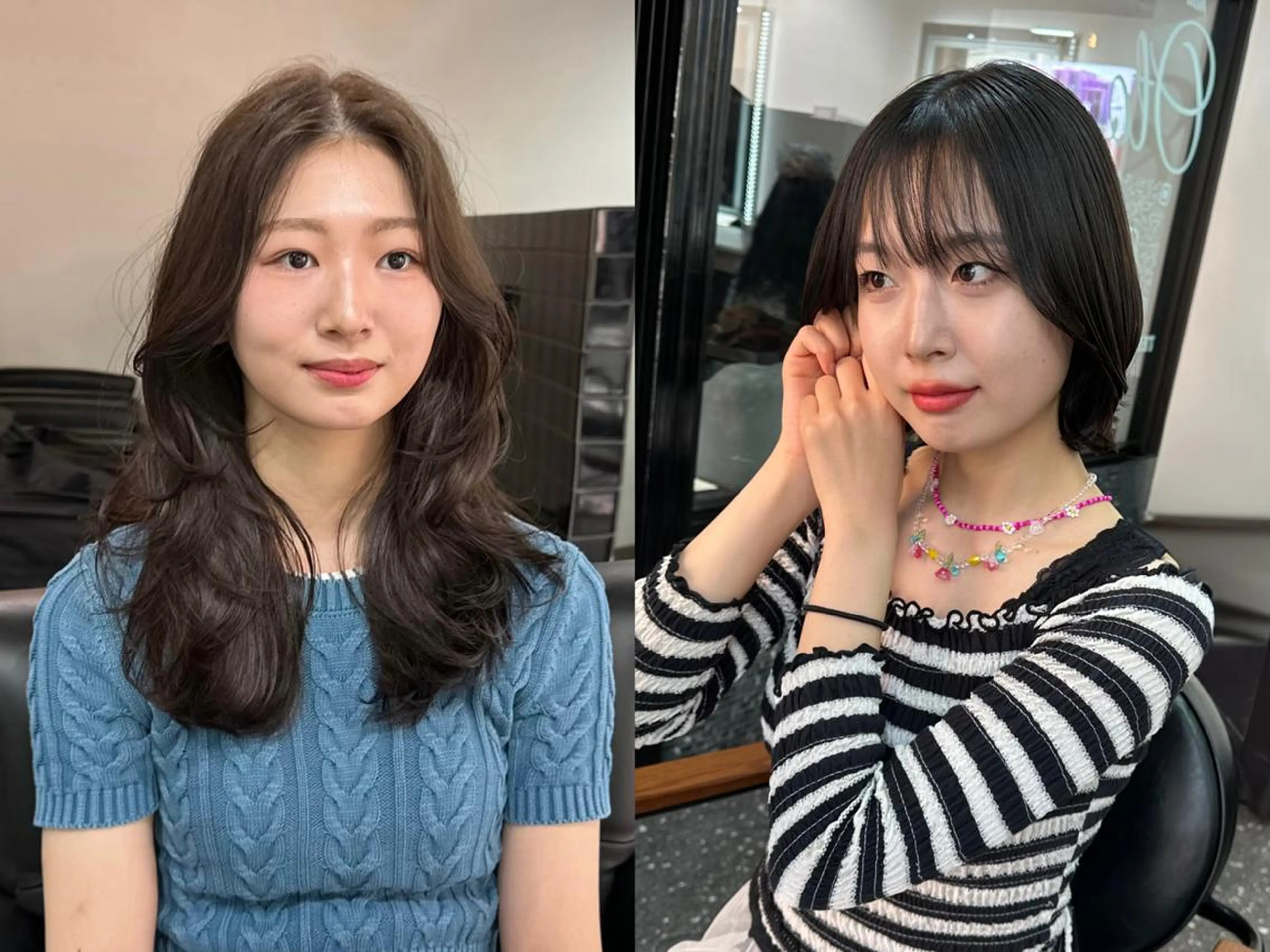 ロング カット ヘアカラー トリートメント 韓国風レイヤー🗝要 暗透カラー📓吉祥寺のヘアスタイル