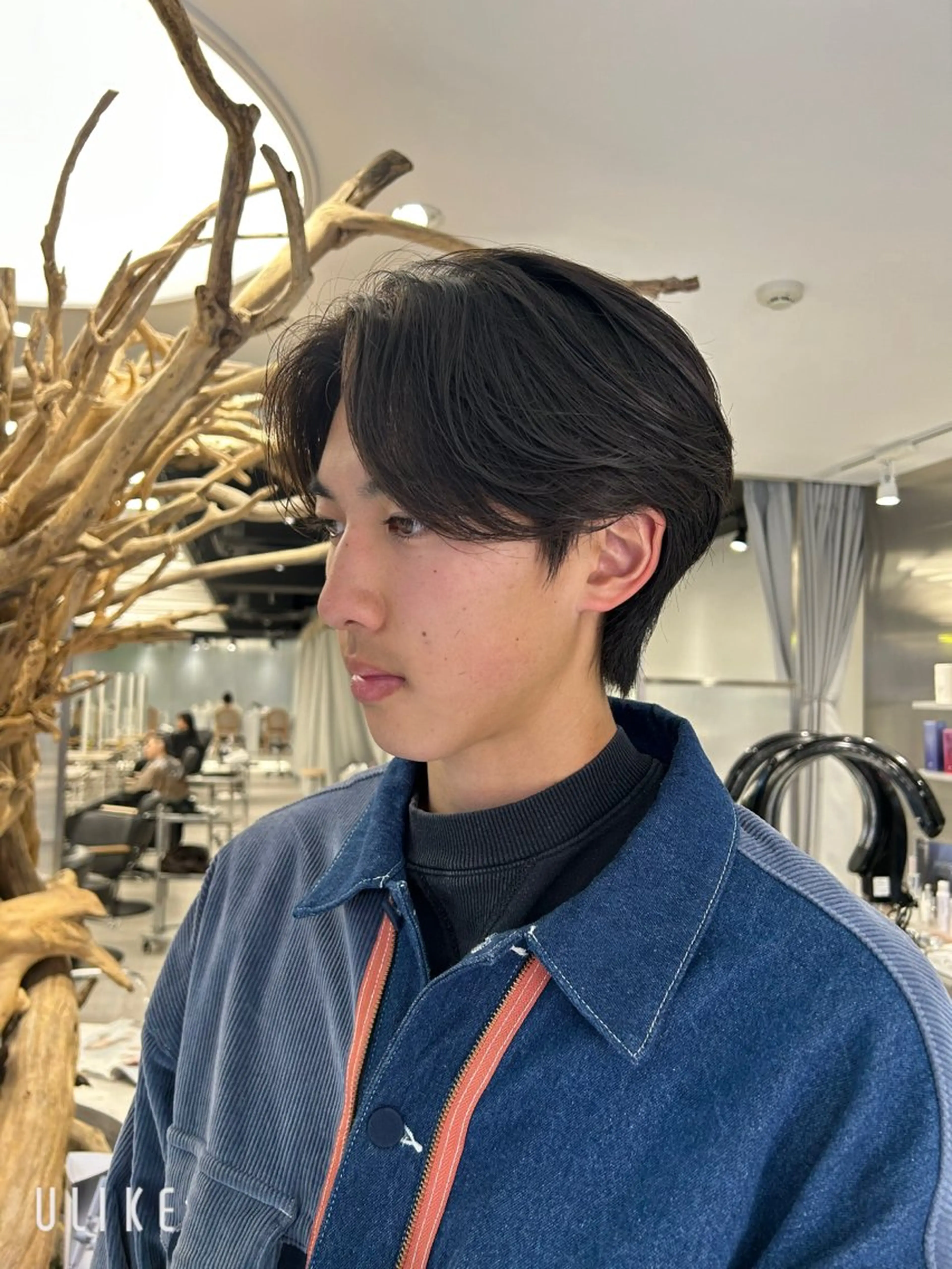 ショート パーマ カット パーマ 透け感ベージュ /ミハルのヘアスタイル