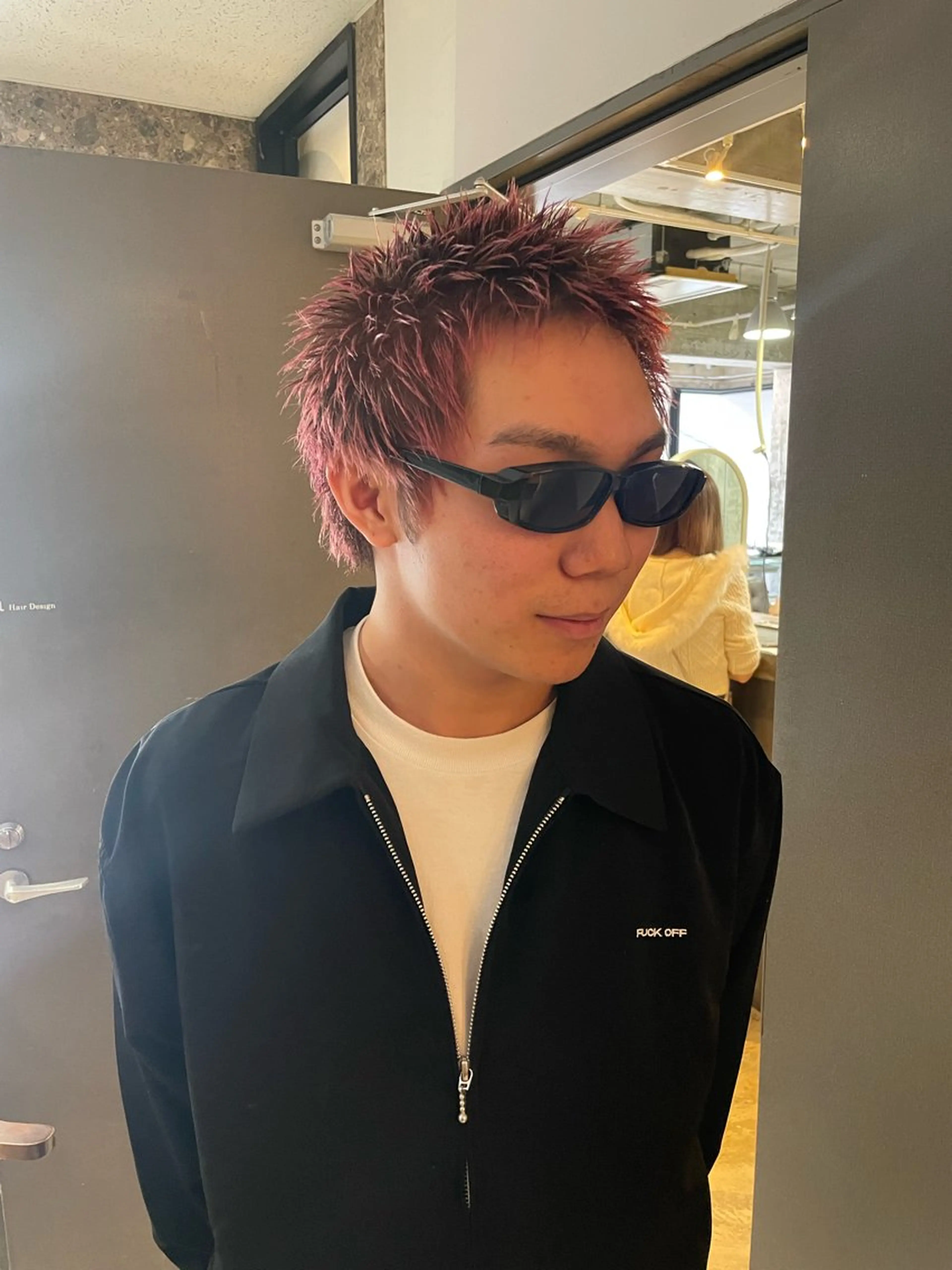 ショート カラー メンズ メンズブリーチ ブリーチ Pia所属・青木 拓充のヘアスタイル