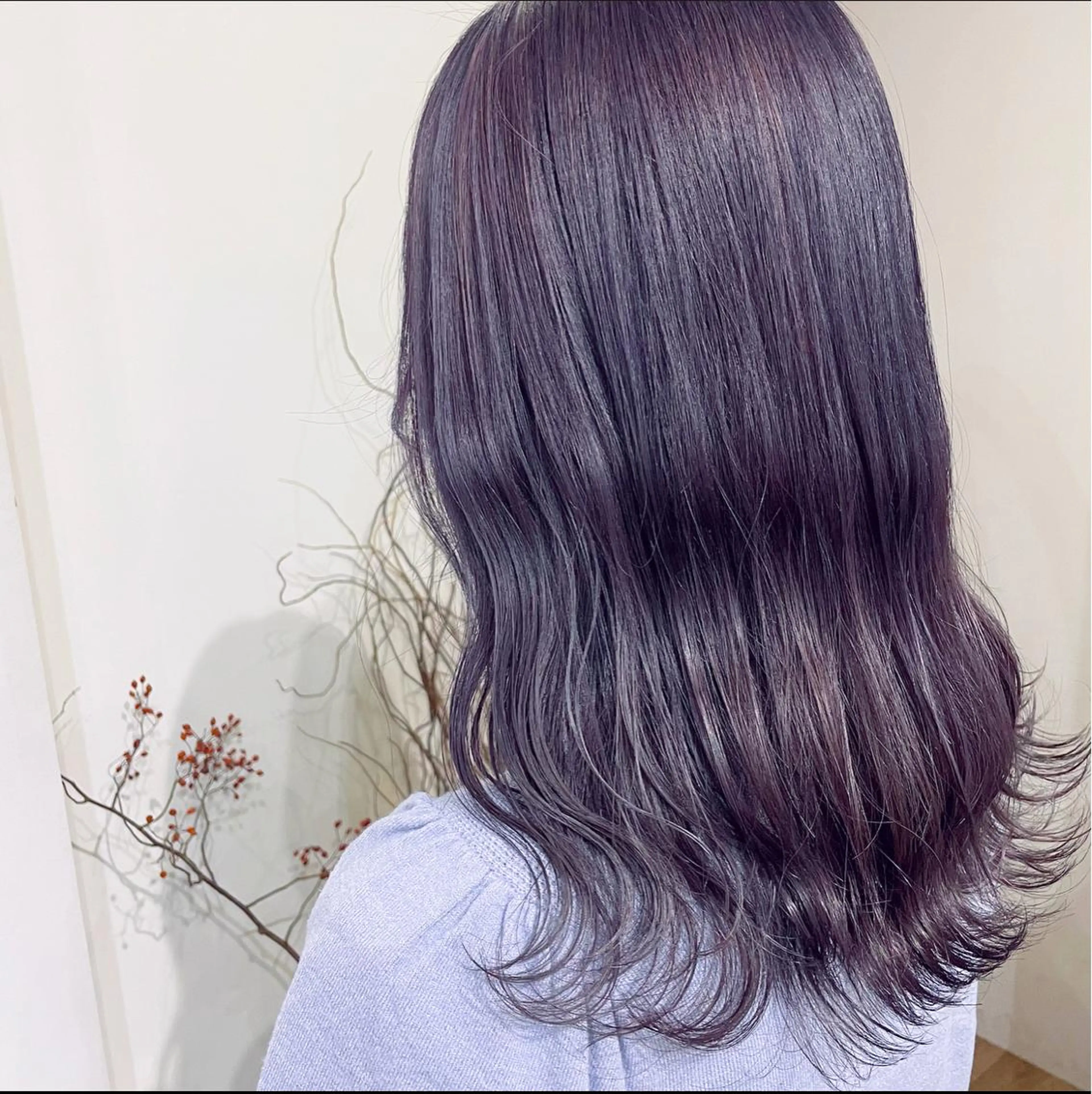 ミディアム カラー ヘアカラー トリートメント 酸性縮毛矯正 梅田茶屋町 Juriのヘアスタイル