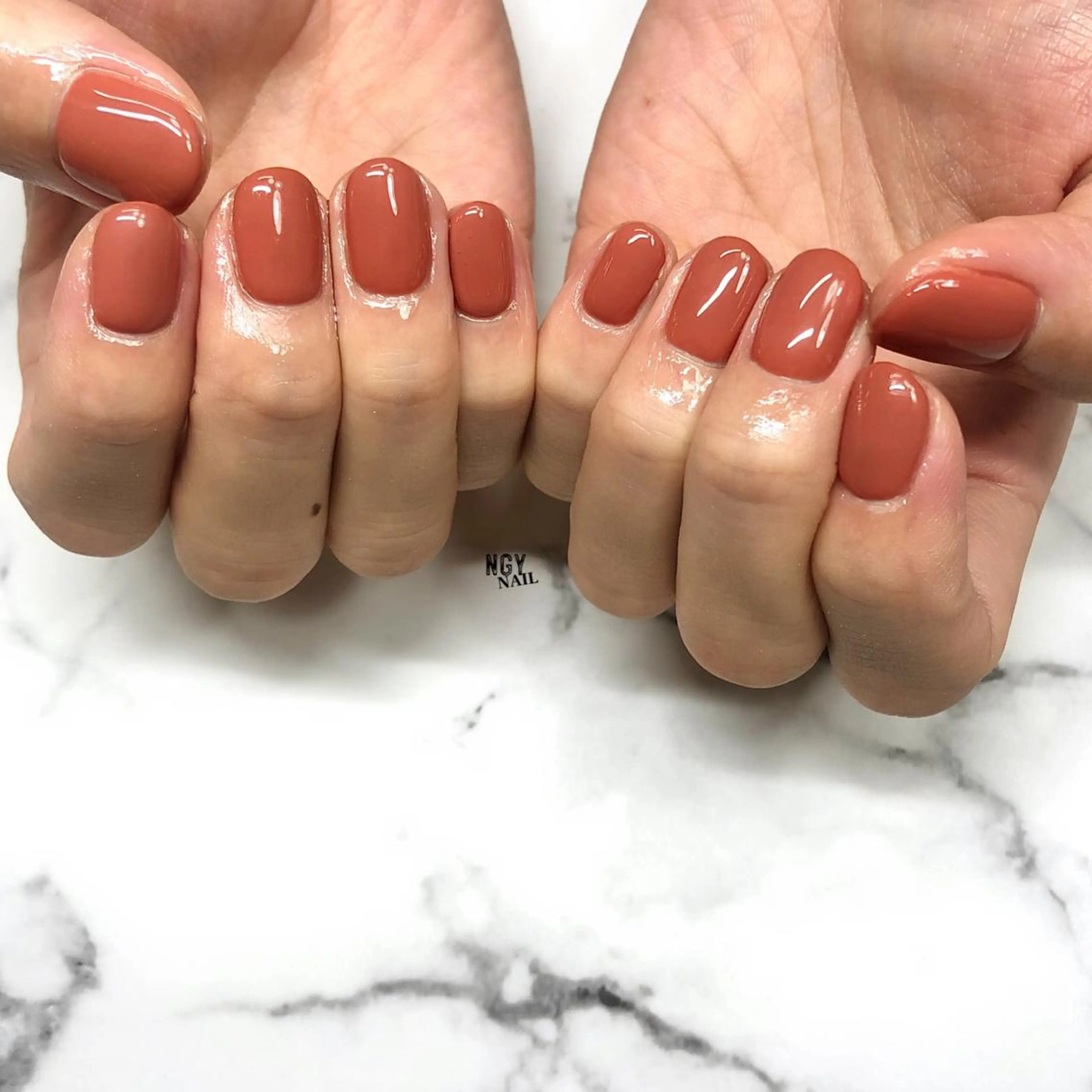 ネイル ジェルネイル ワンカラーネイル パラジェル ハンドネイル NAIL NOWのネイルデザイン