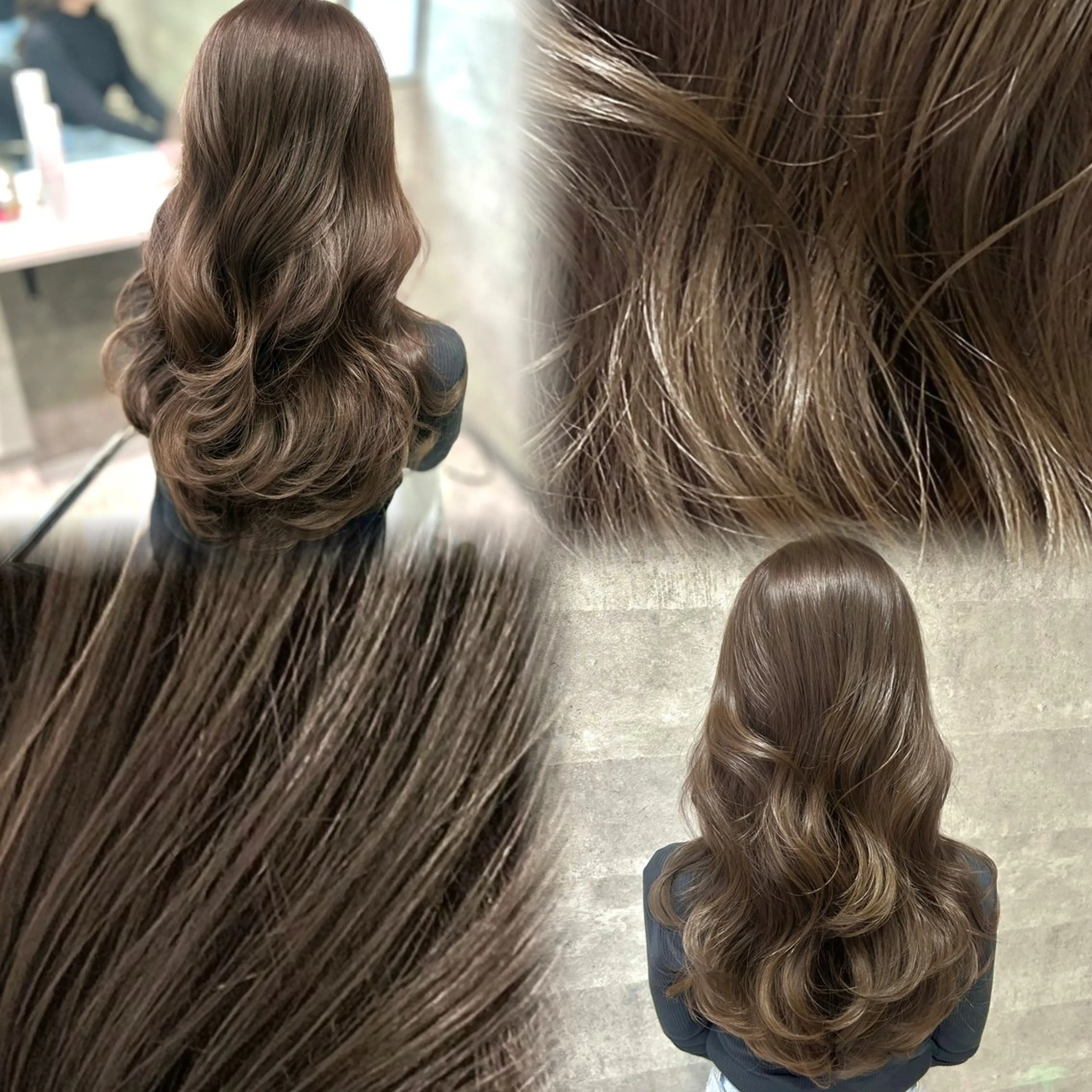 セミロング カット ヘアカラー _WHITE難波店[アンダーバーホワイト]所属・艶カラー/髪質改善 /韓国風/中村嘉秀のヘアスタイル