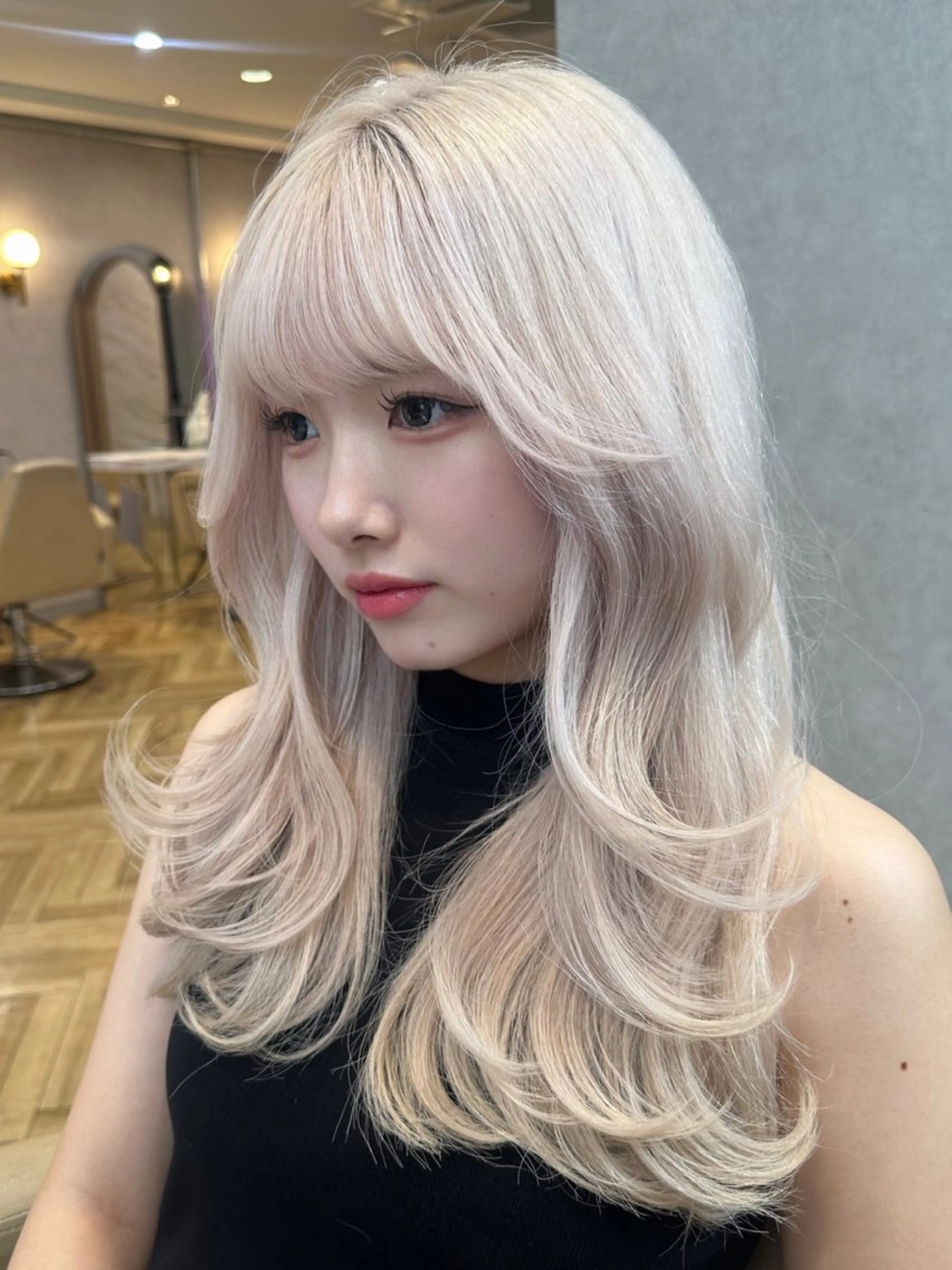 ロング カット ヘアカラー トリートメント ヘアセット 韓国ヘア/レイヤー/ 髪質改善/銀座/田島のヘアスタイル