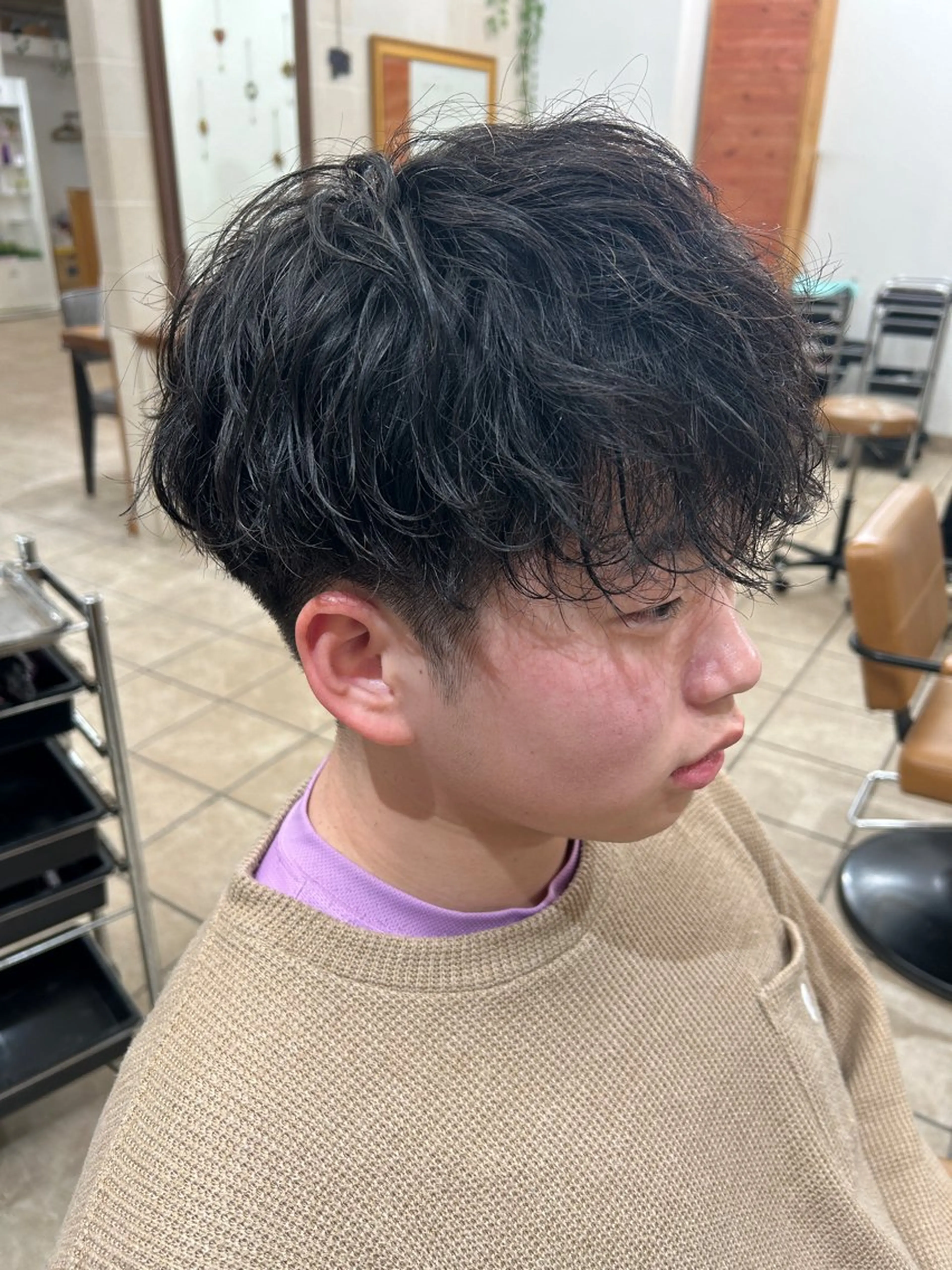 ショート カット パーマ ma am zee所属・篠原一成/ メンズパーマ特化のヘアスタイル