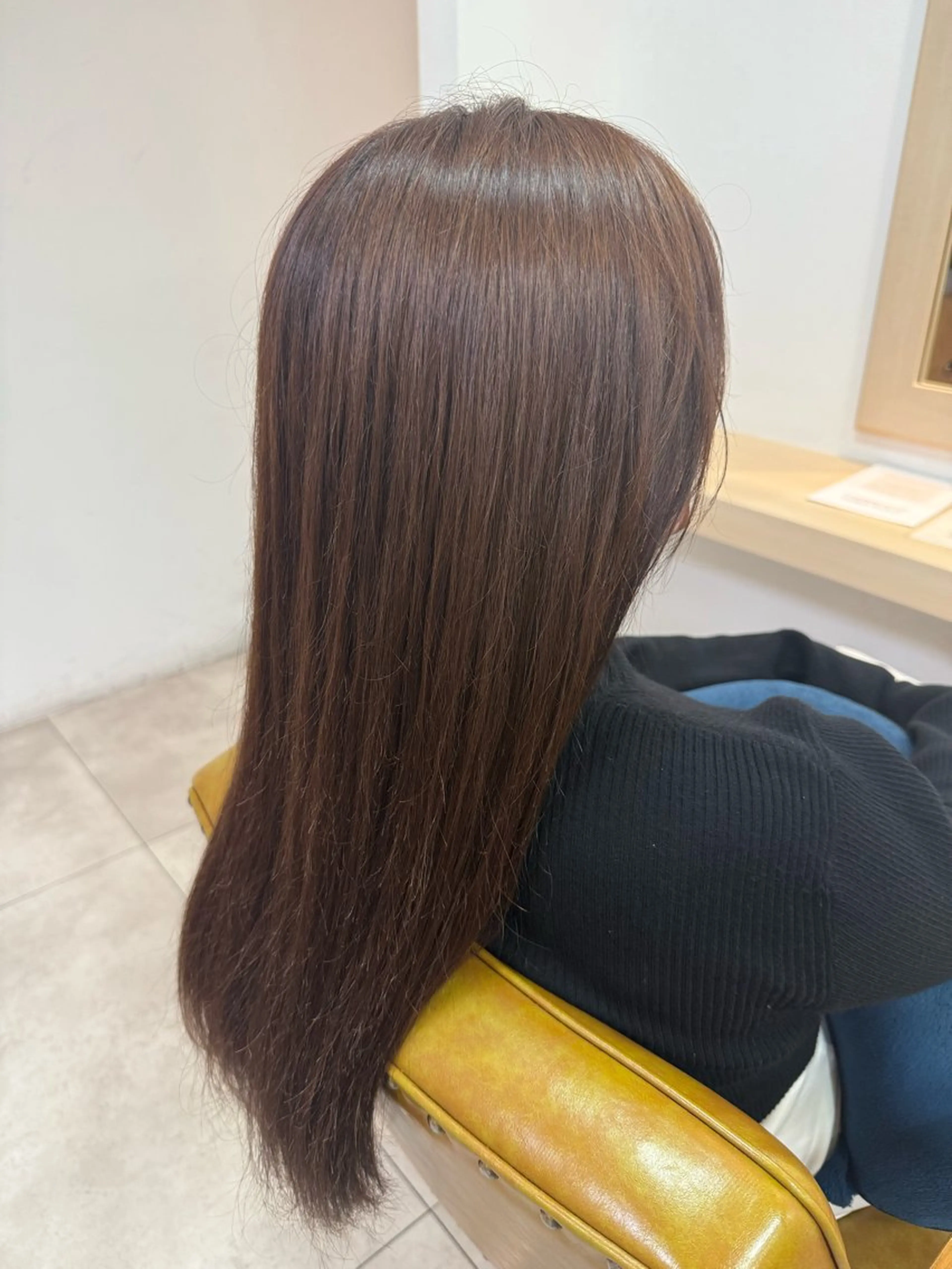 ロング カラー ブラウンカラー ワンカラーモデル 🧸／金川なづなのヘアスタイル
