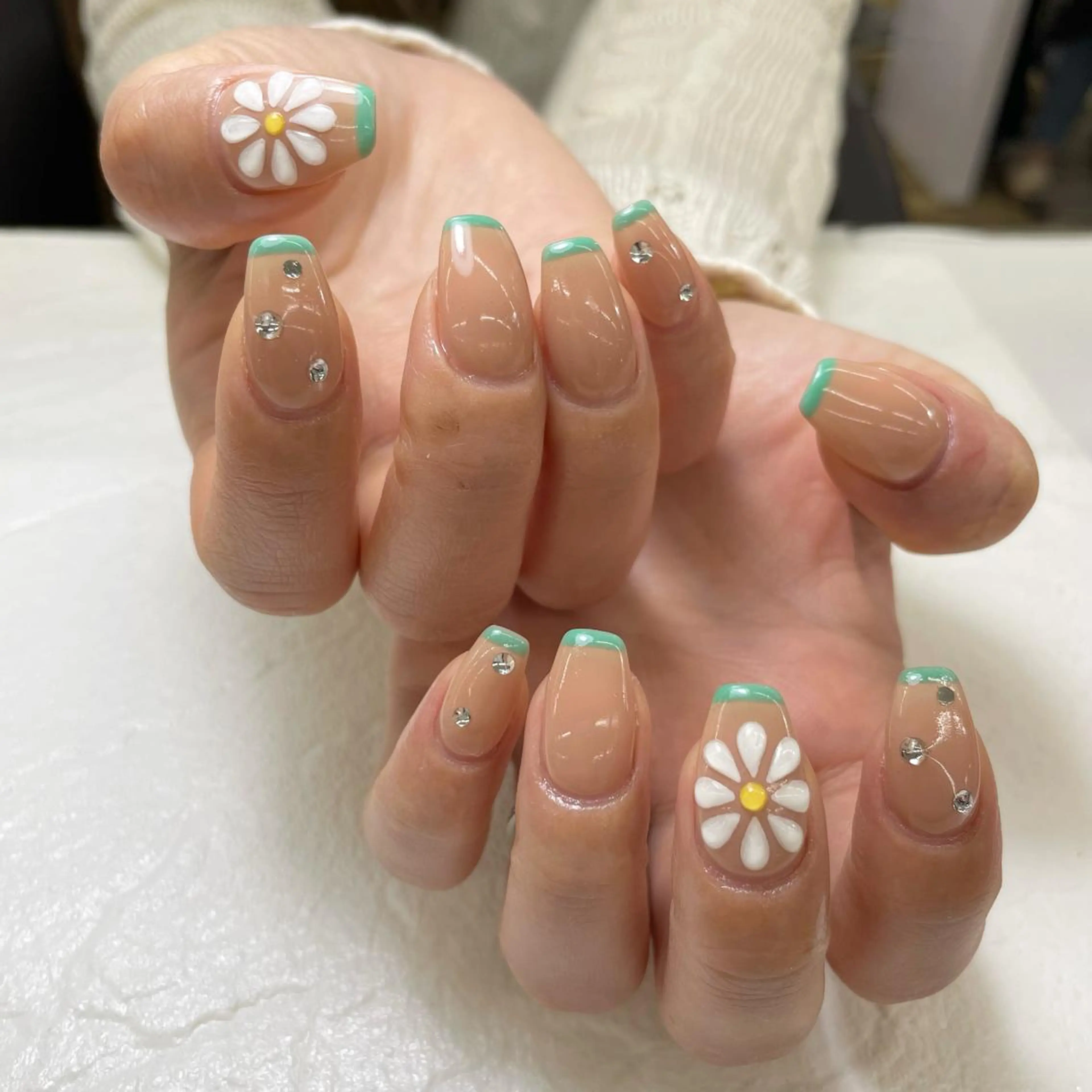 ネイル アートネイル 持ち込み シンプルネイル Nail Blue512所属・Nailist MINORIのネイルデザイン