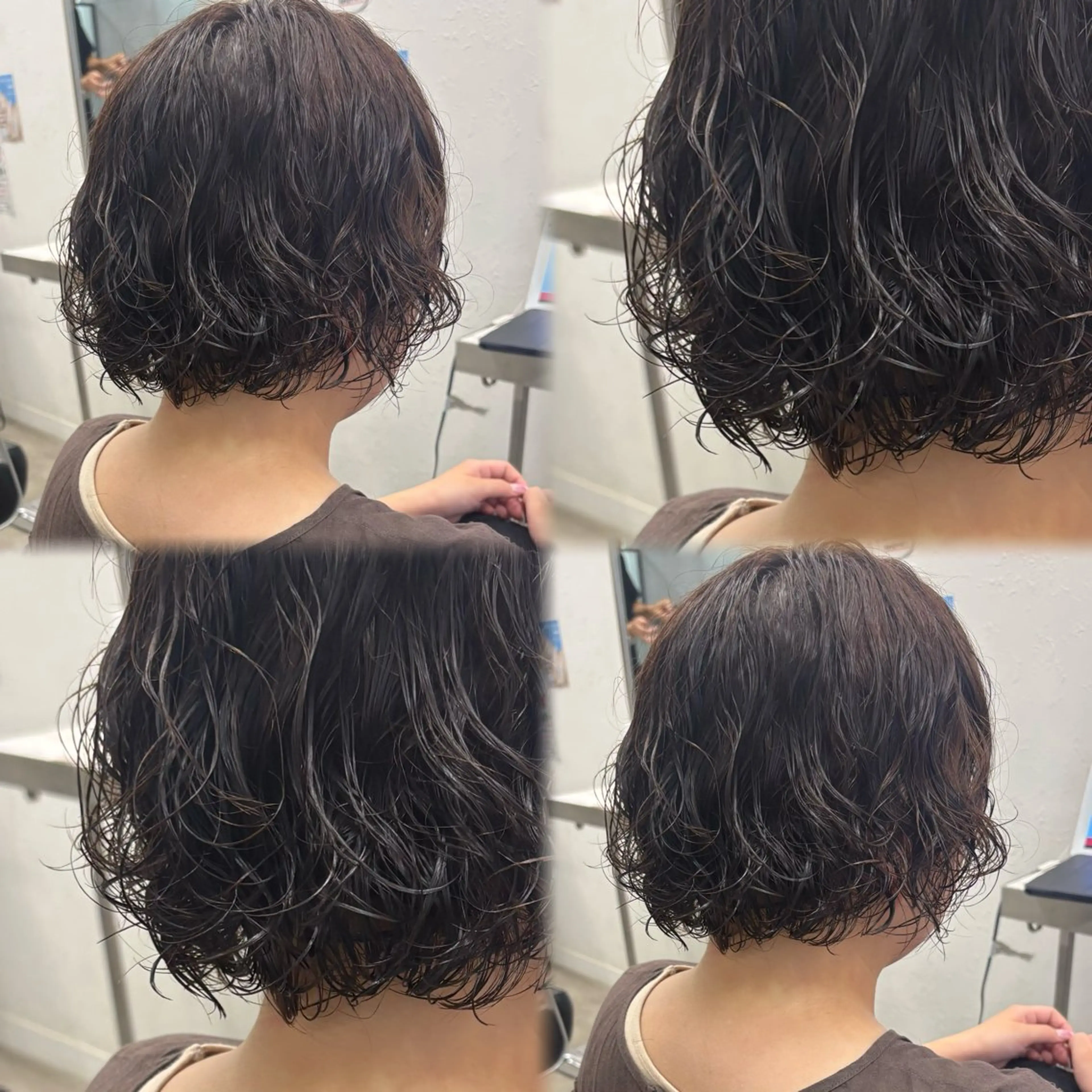 ショート パーマ 髪質改善/縮毛矯正/ 暖色カラー🎀🪞のヘアスタイル