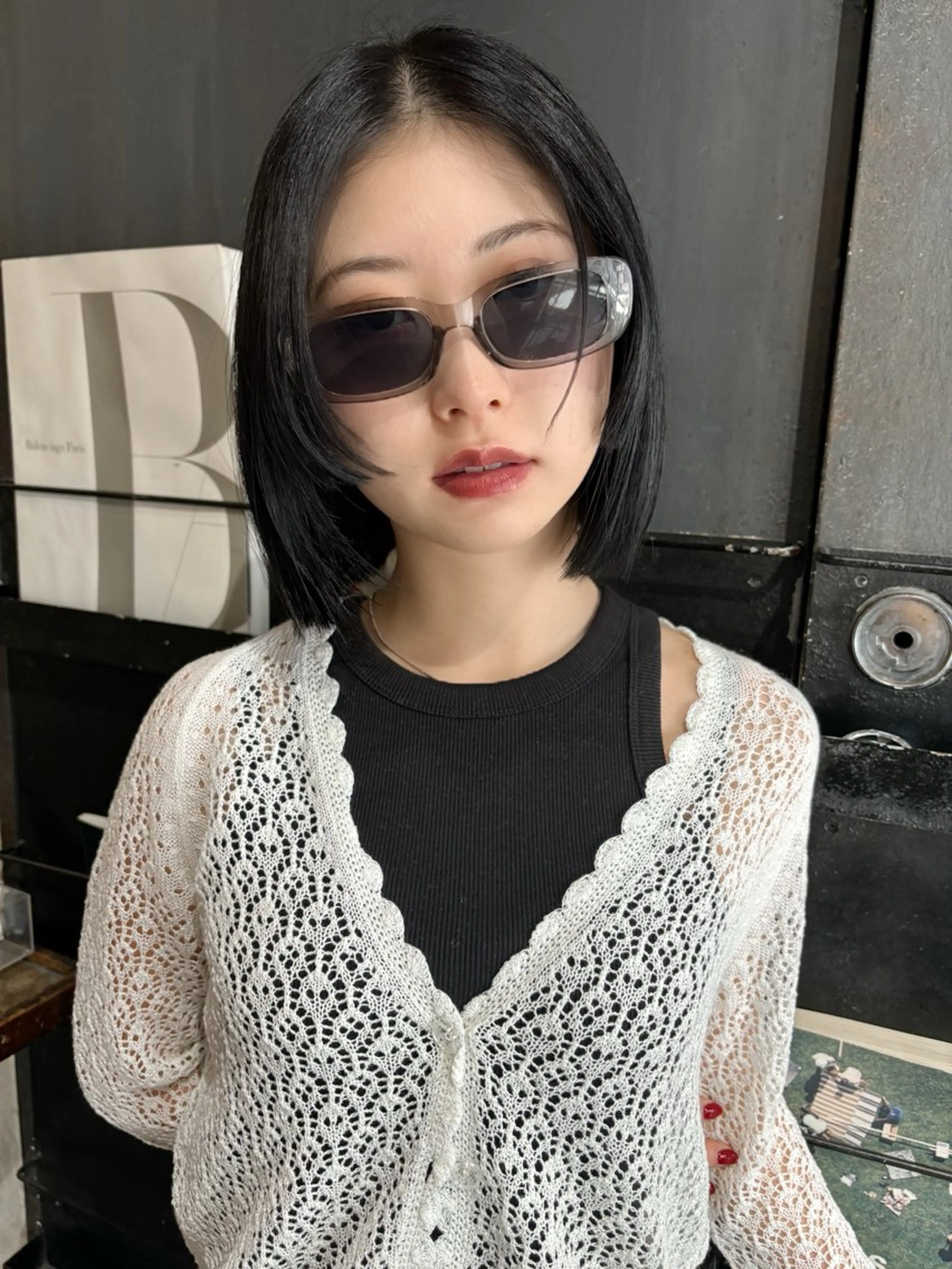 ショート ボブ レイヤーカット MINX青山店所属・結莉/ボブ/ 縮毛矯正のヘアスタイル