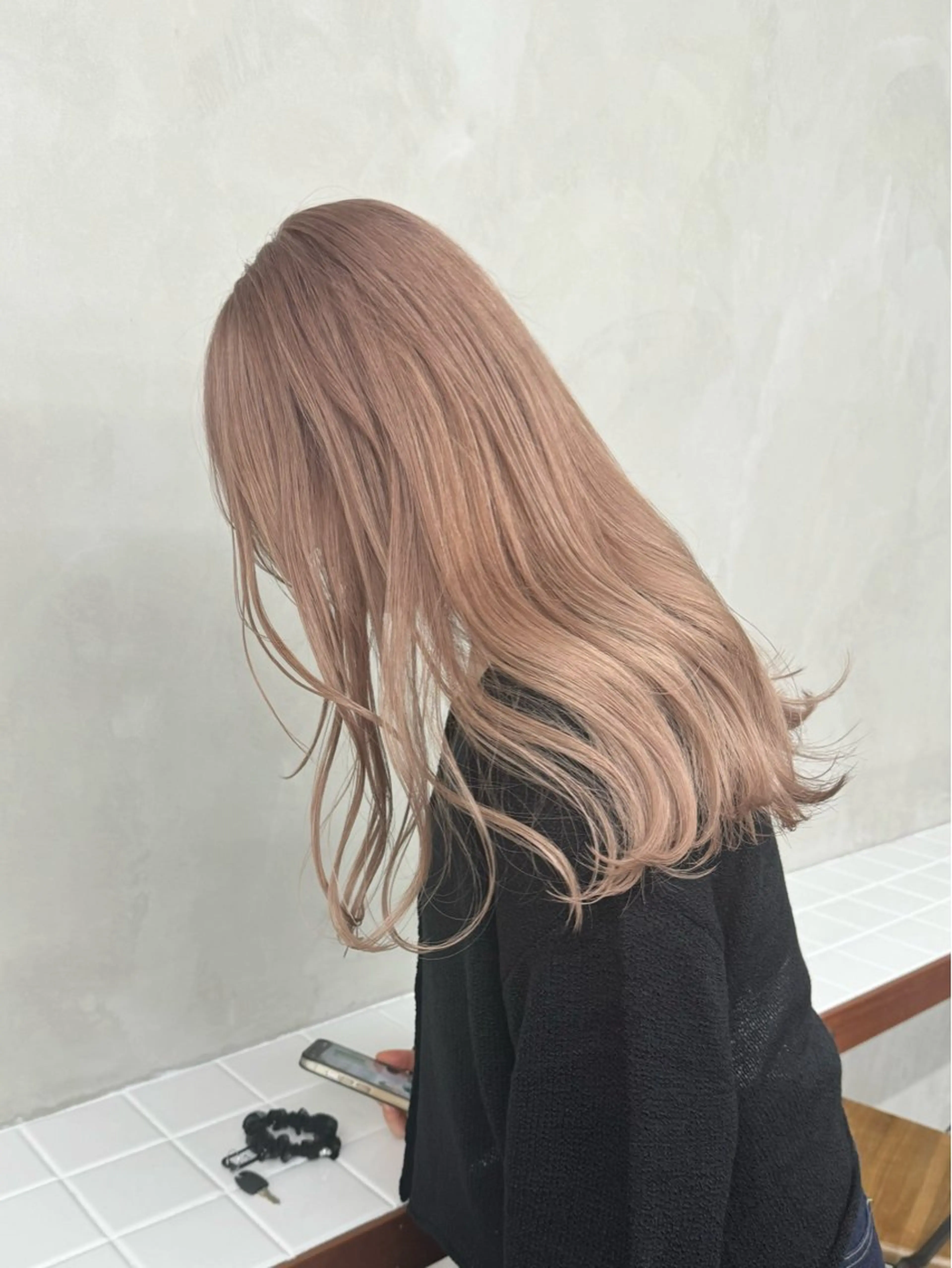 ミディアム カラー カット ヘアカラー トリートメント nico TOKYO 渋谷所属・ハイトーンブリーチ 特化🌈フジタハルキのヘアスタイル