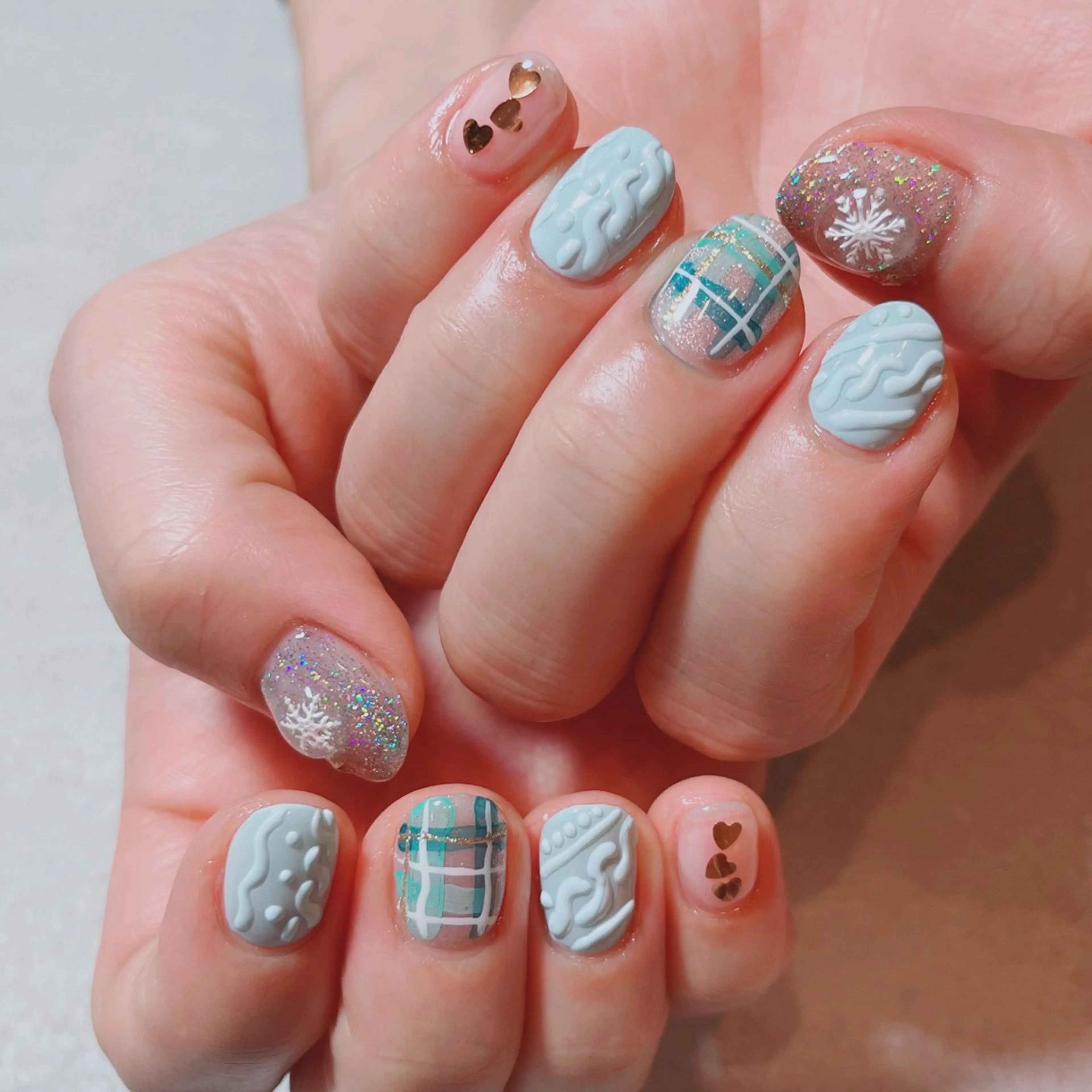 ネイル フラッシュネイル ハート ruirui.naildesign所属・RUI ☆のネイルデザイン