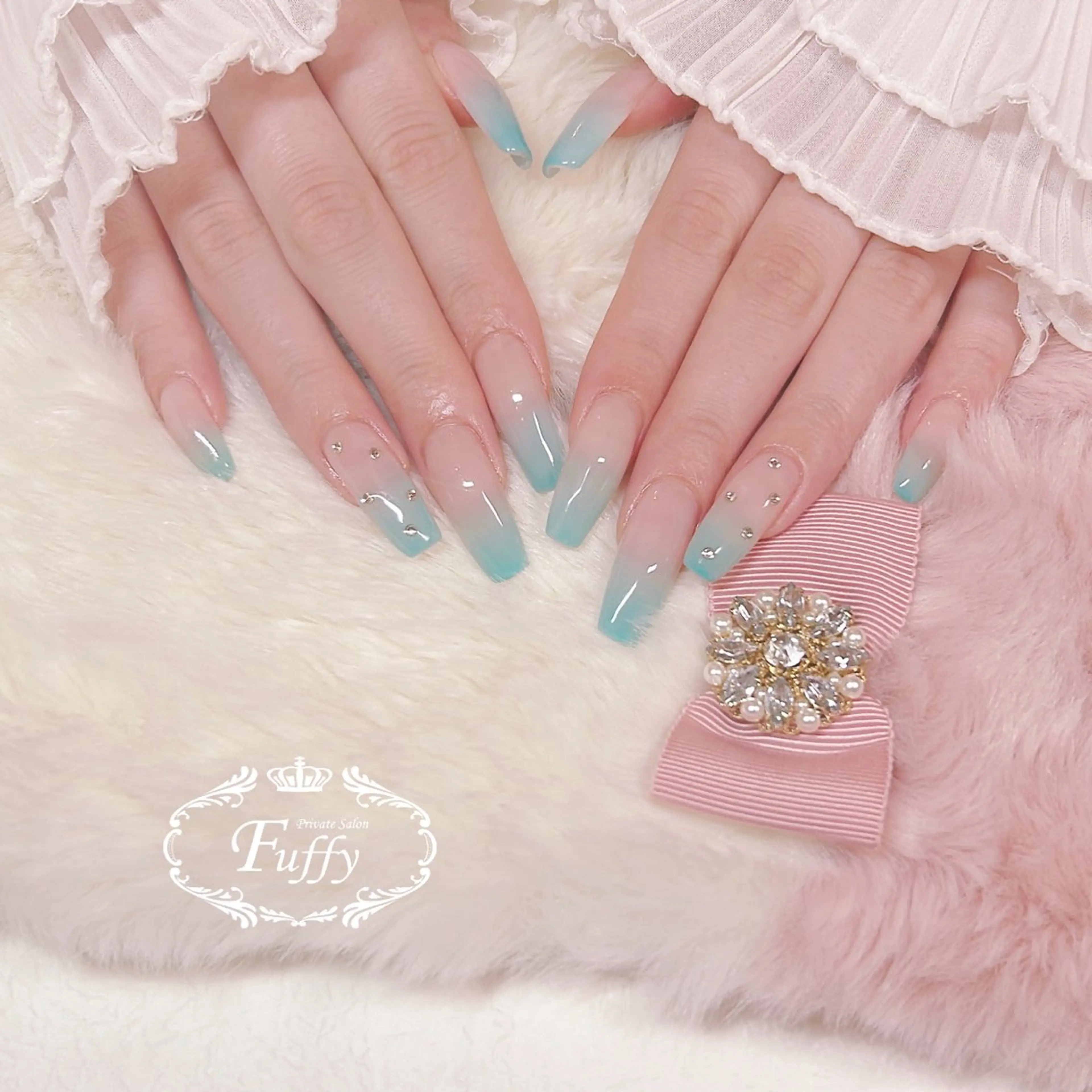 ネイル グラデーション スカルプネイル ハンドネイル Fuffy所属・フーフィー Fuffyのネイルデザイン