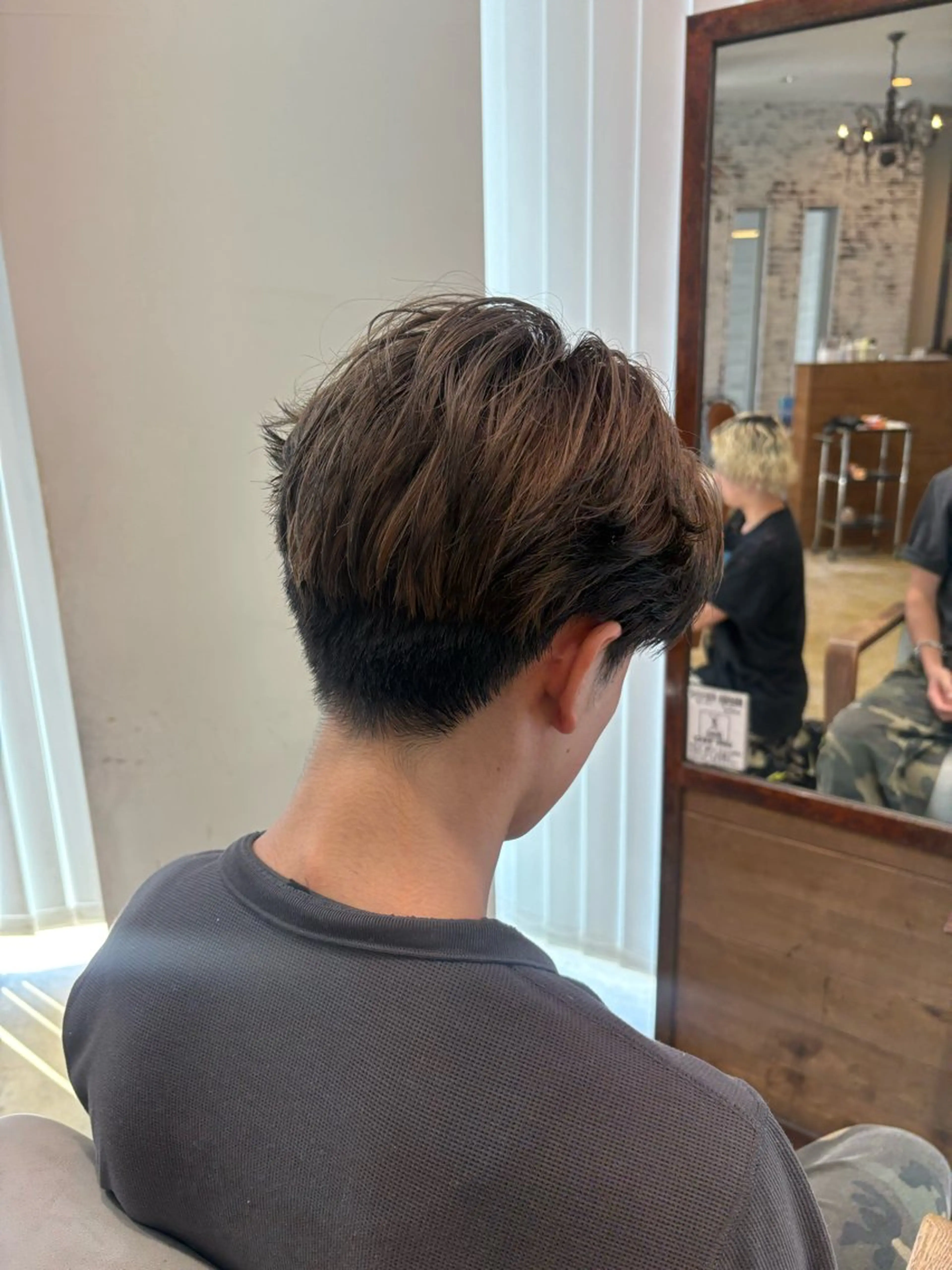 カラー メンズ ブリーチカラーモデル ダブルカラー✨ななほのヘアスタイル