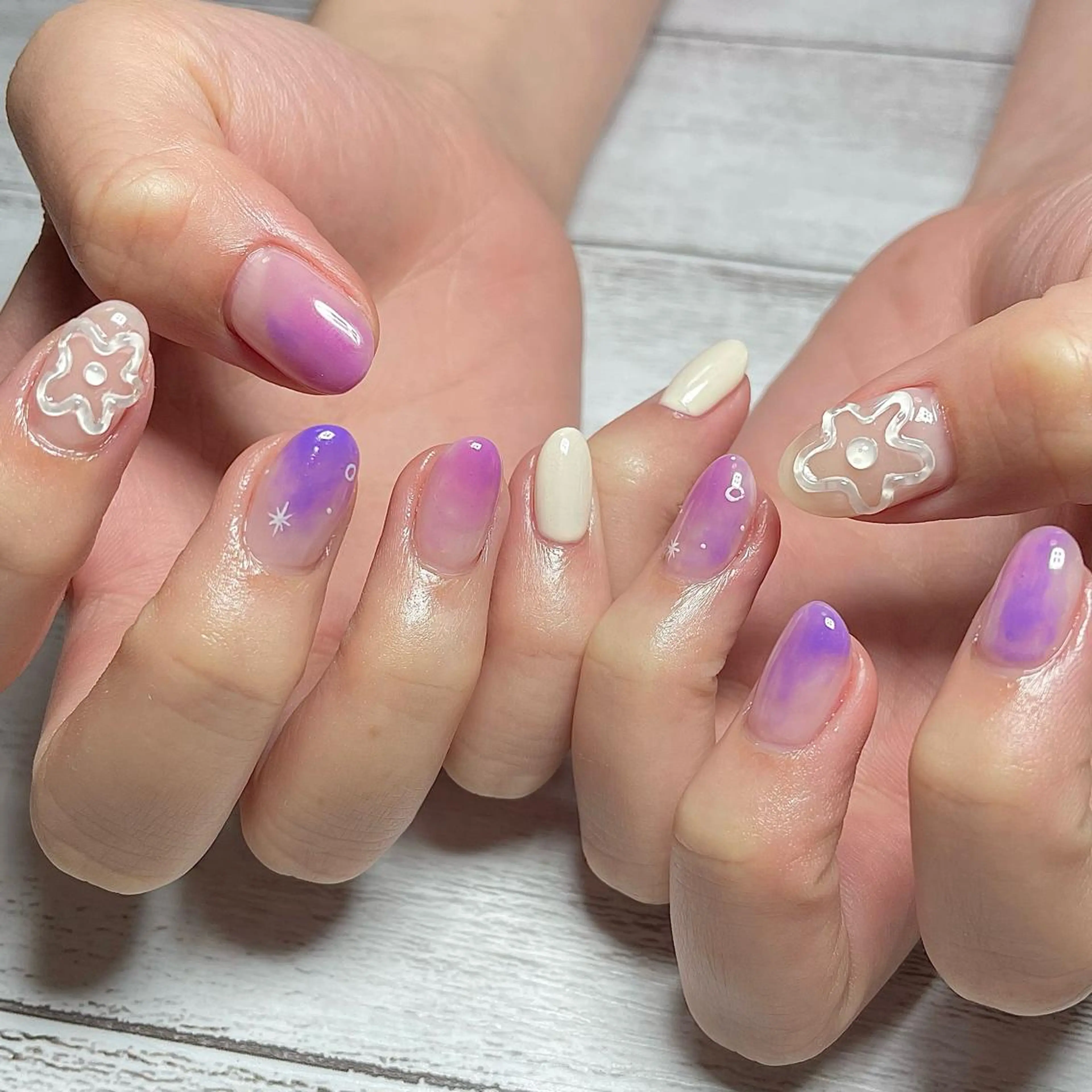 ネイル 持ち込み ハンドネイル Nailsalon BLOOM🌷 山崎のネイルデザイン