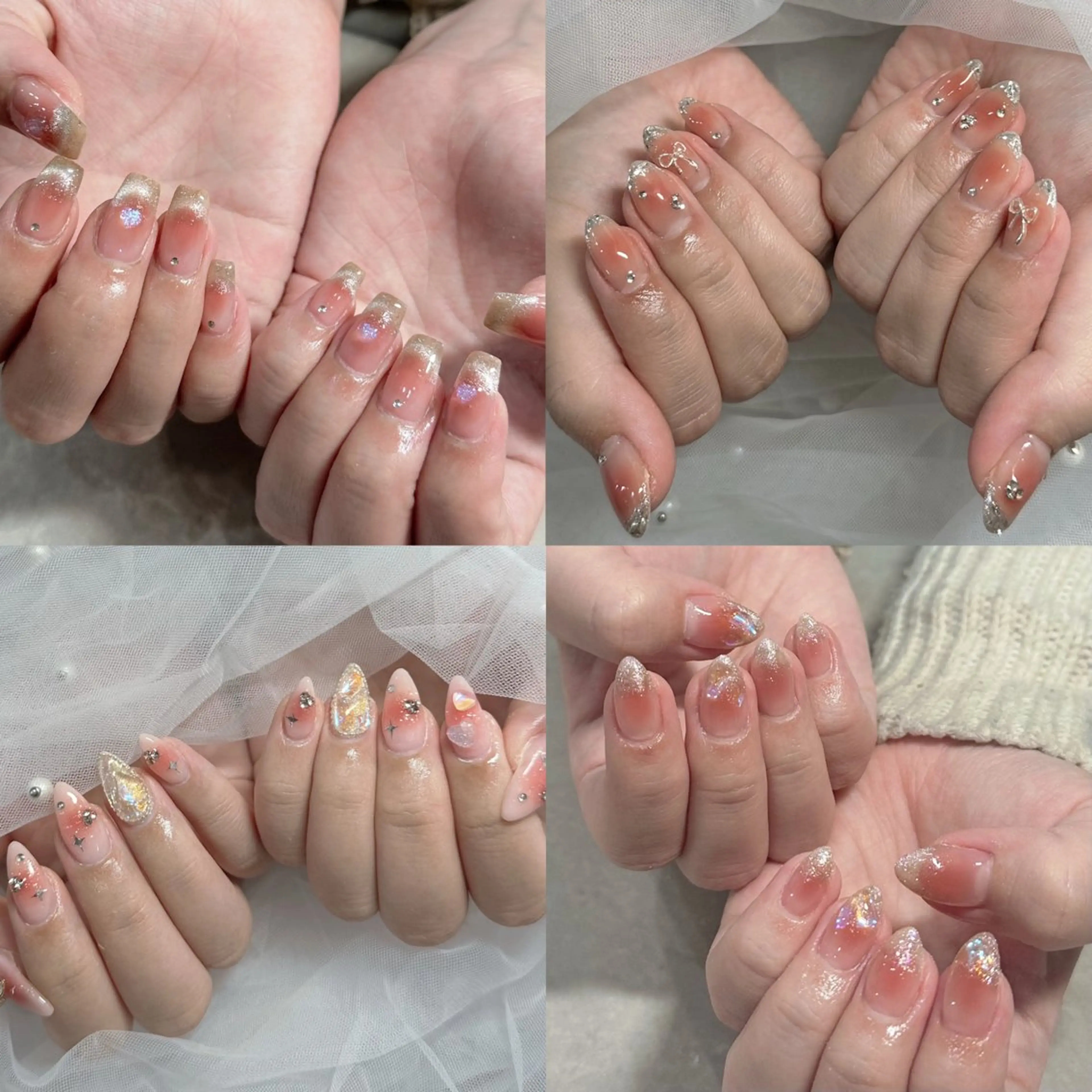 ネイル チークネイル 持ち込み ハンドネイル LAVISH nanamiのネイルデザイン