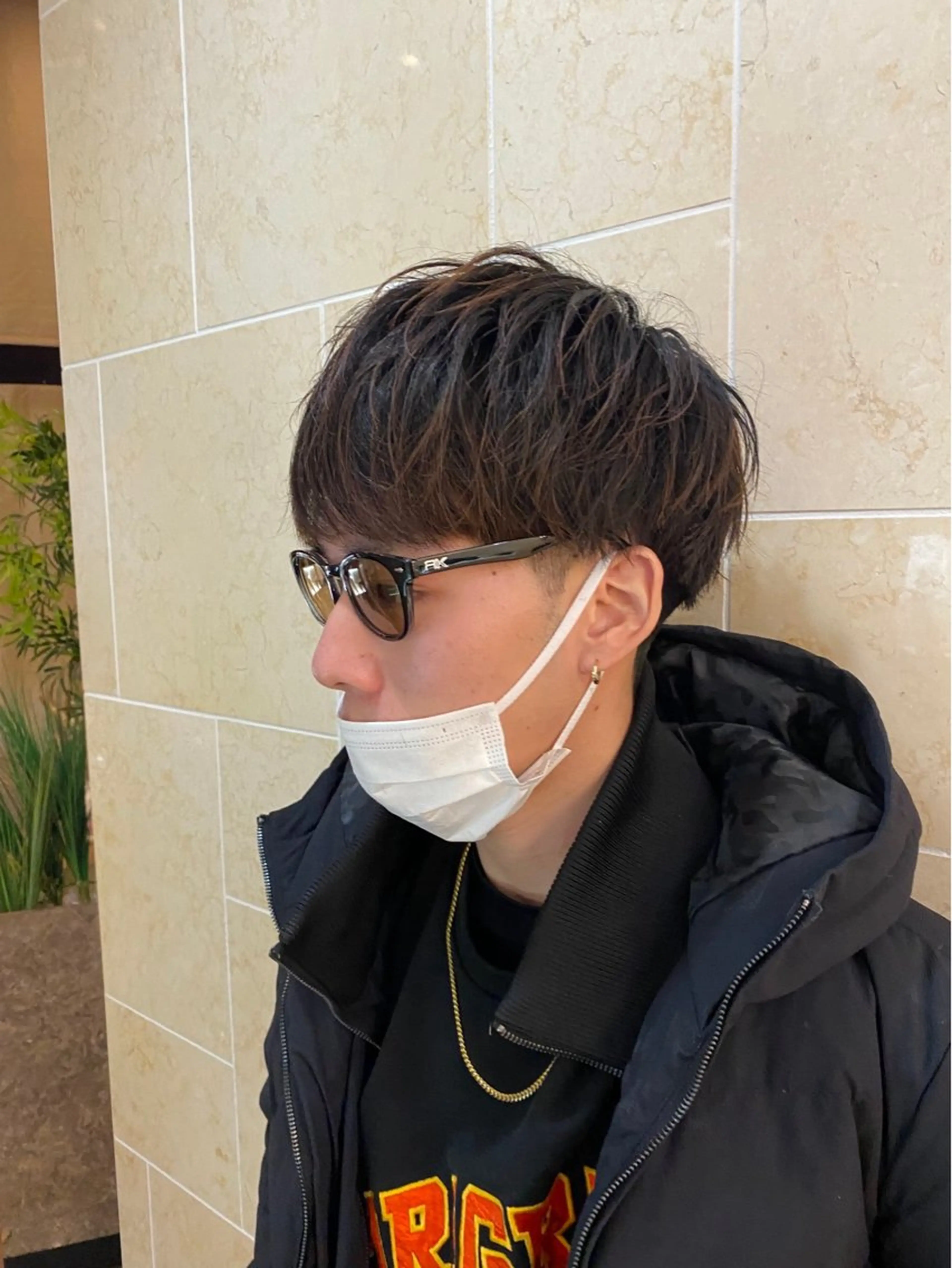 メンズ 曲がる縮毛矯正 心斎橋/本町　あつやのヘアスタイル