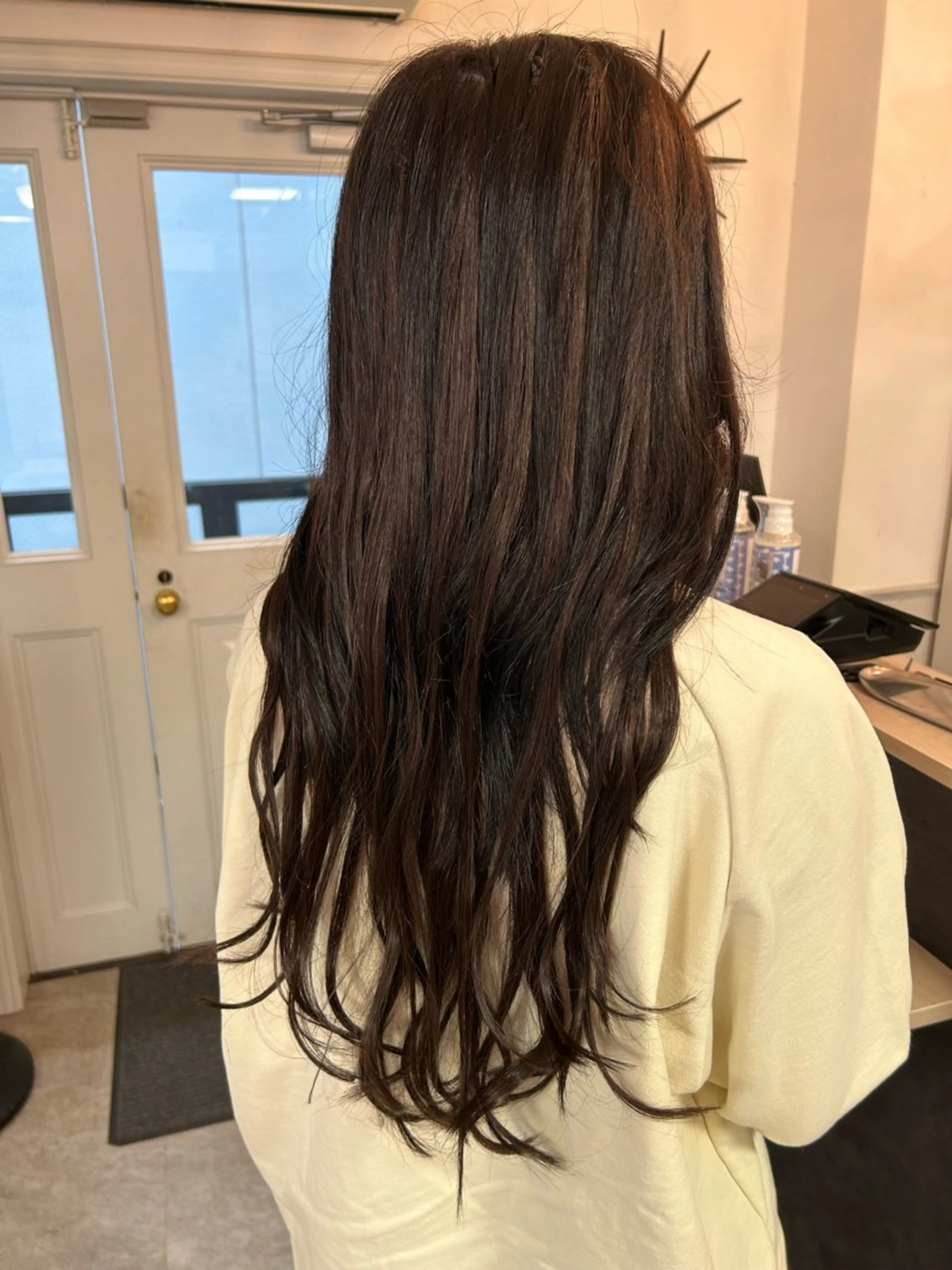 ロング 編み込みエクステ エクステ 縮毛•ハイトーン Runaのヘアスタイル