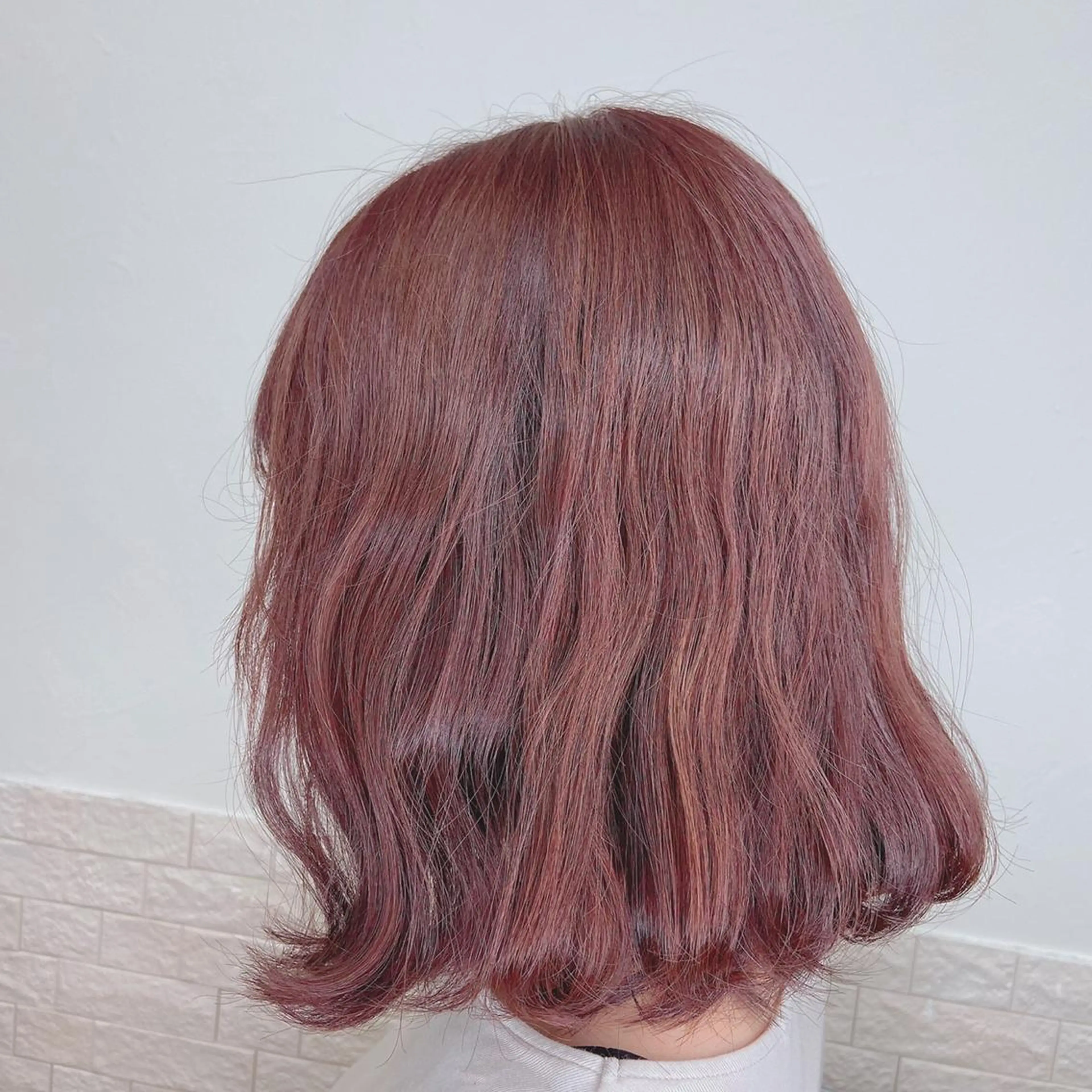 ミディアム カラー ヘアアレンジ ピンクカラー 🦄アイリスト💐 小澤　愛蘭のマツエク・マツパデザイン