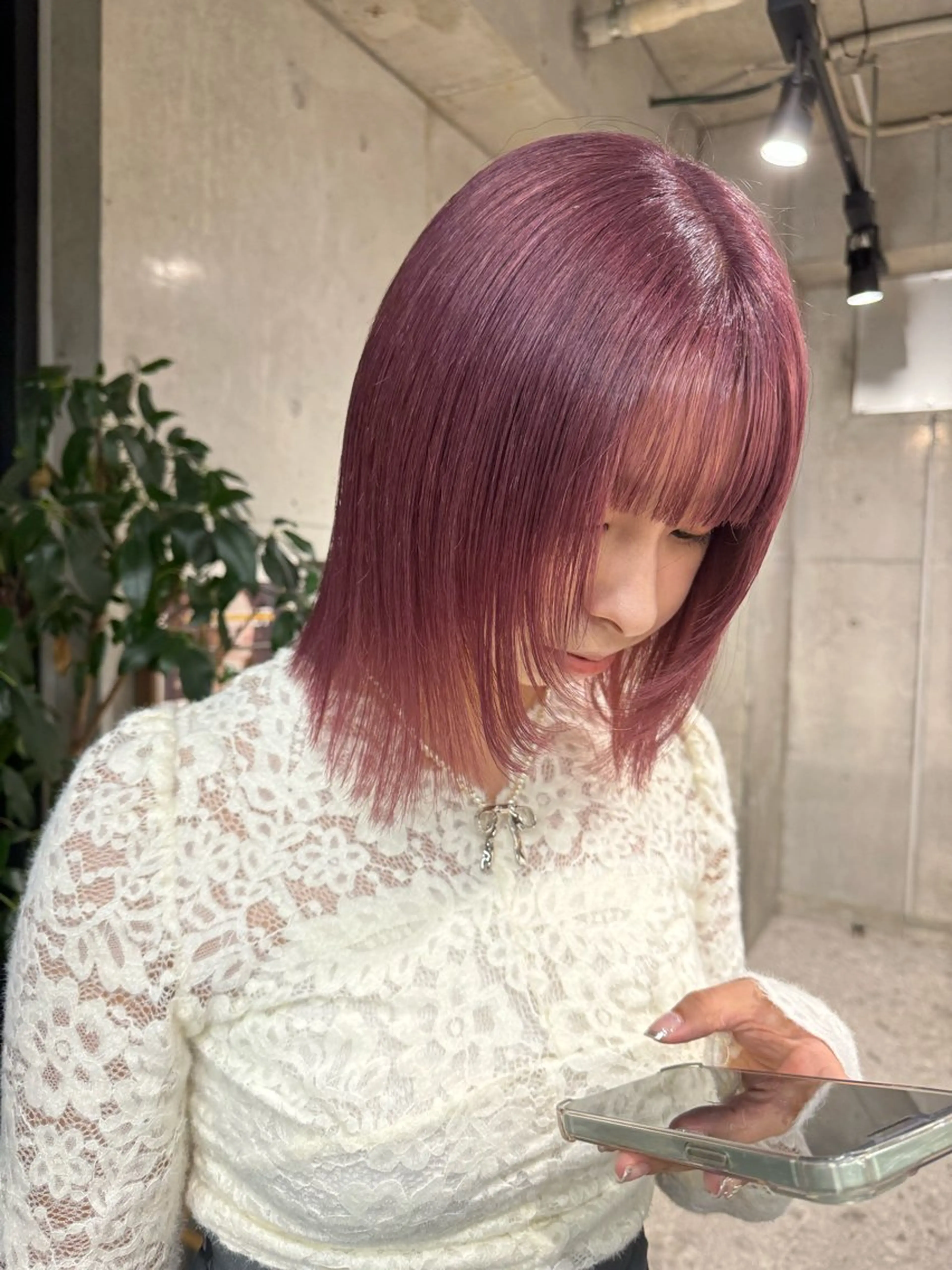 ミディアム ヘアカラー 🎀ダブルカラー hinata🎀のヘアスタイル