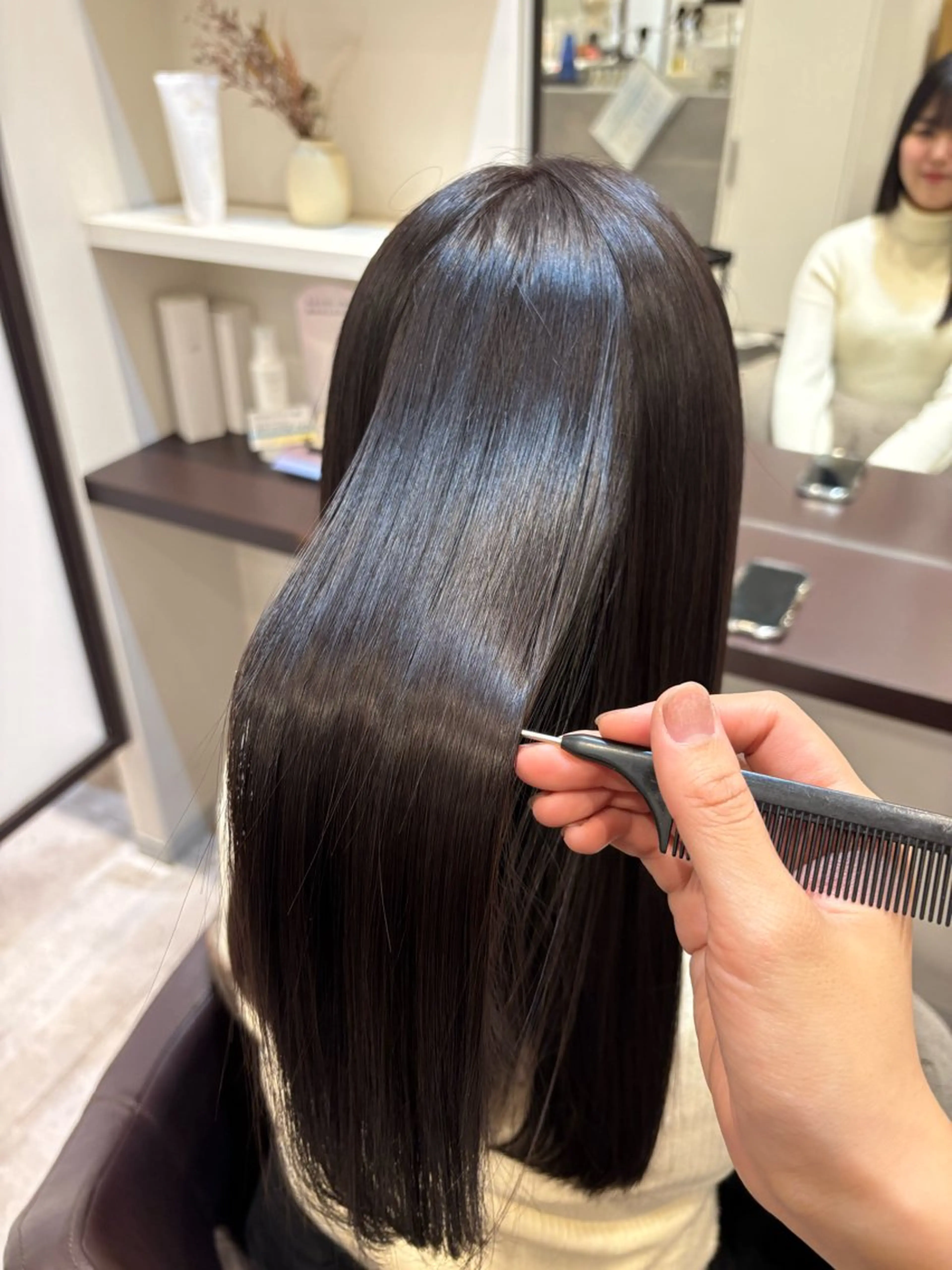 ロング 髪質改善 トリートメント 酸熱トリートメント 山下 ちひろのヘアスタイル