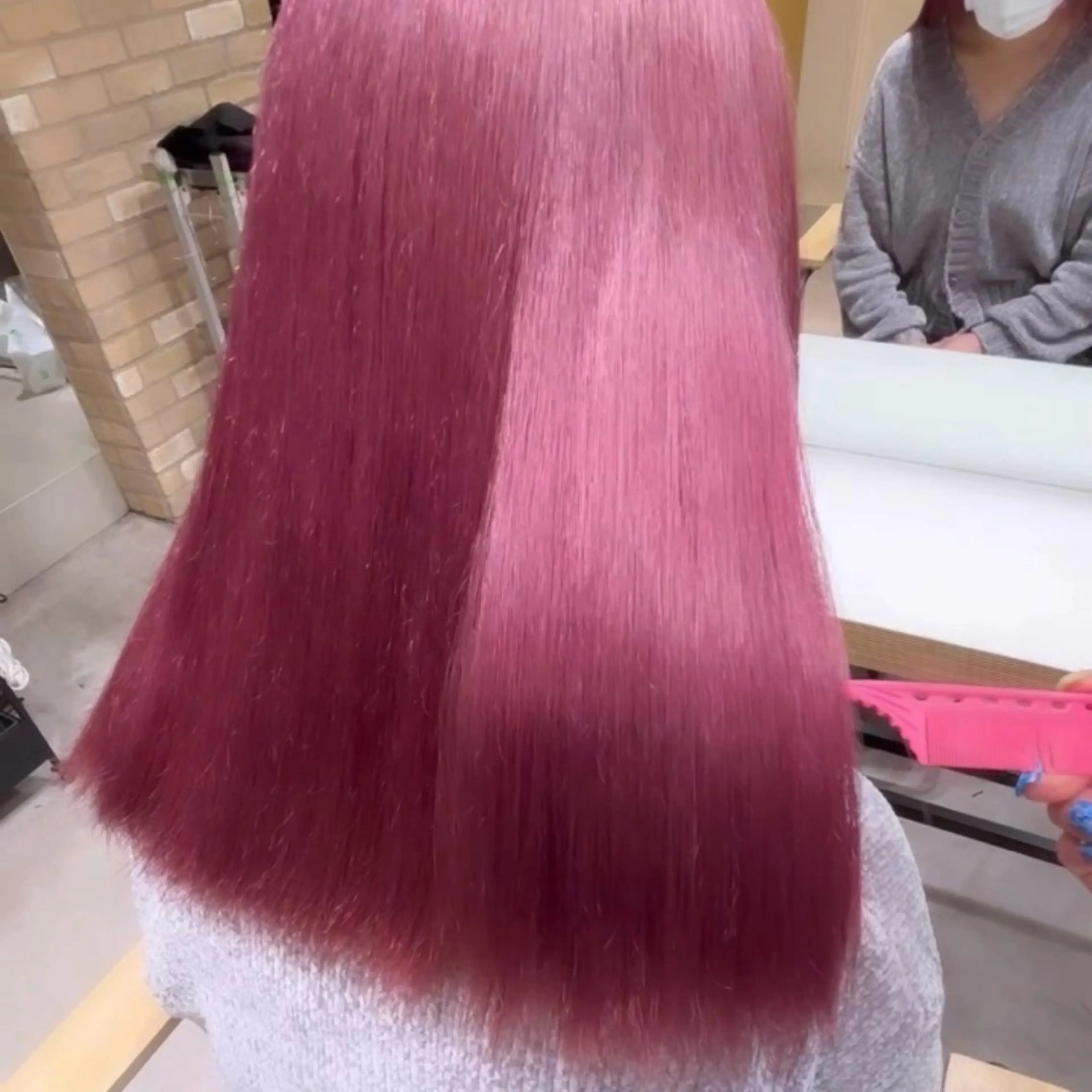 セミロング カラー ダブルカラー ハイトーンレイヤー 三鷹/nana🎀のヘアスタイル