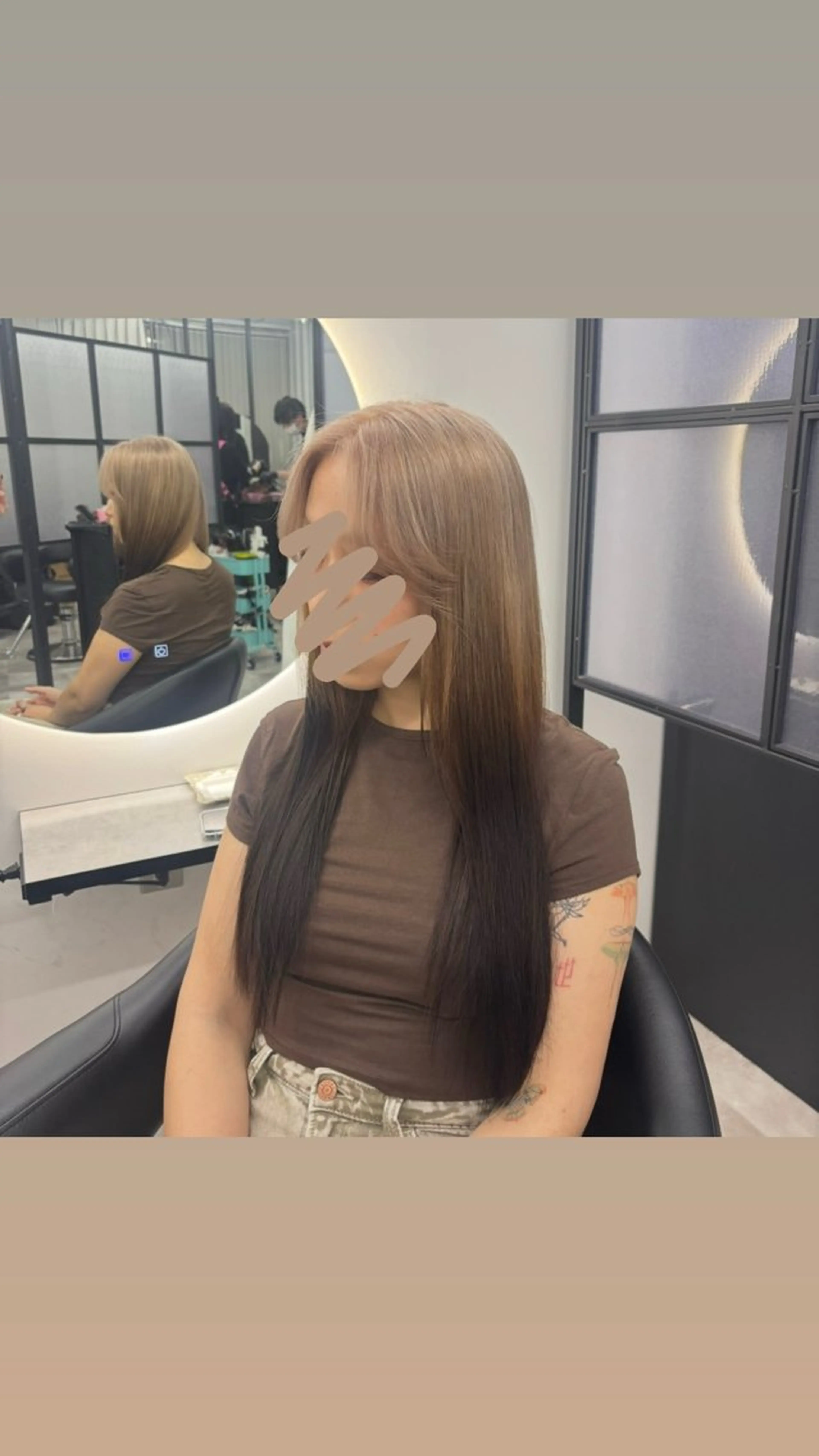 ロング カラー ヘアカラー Ren. 🦋デザインカラーのヘアスタイル