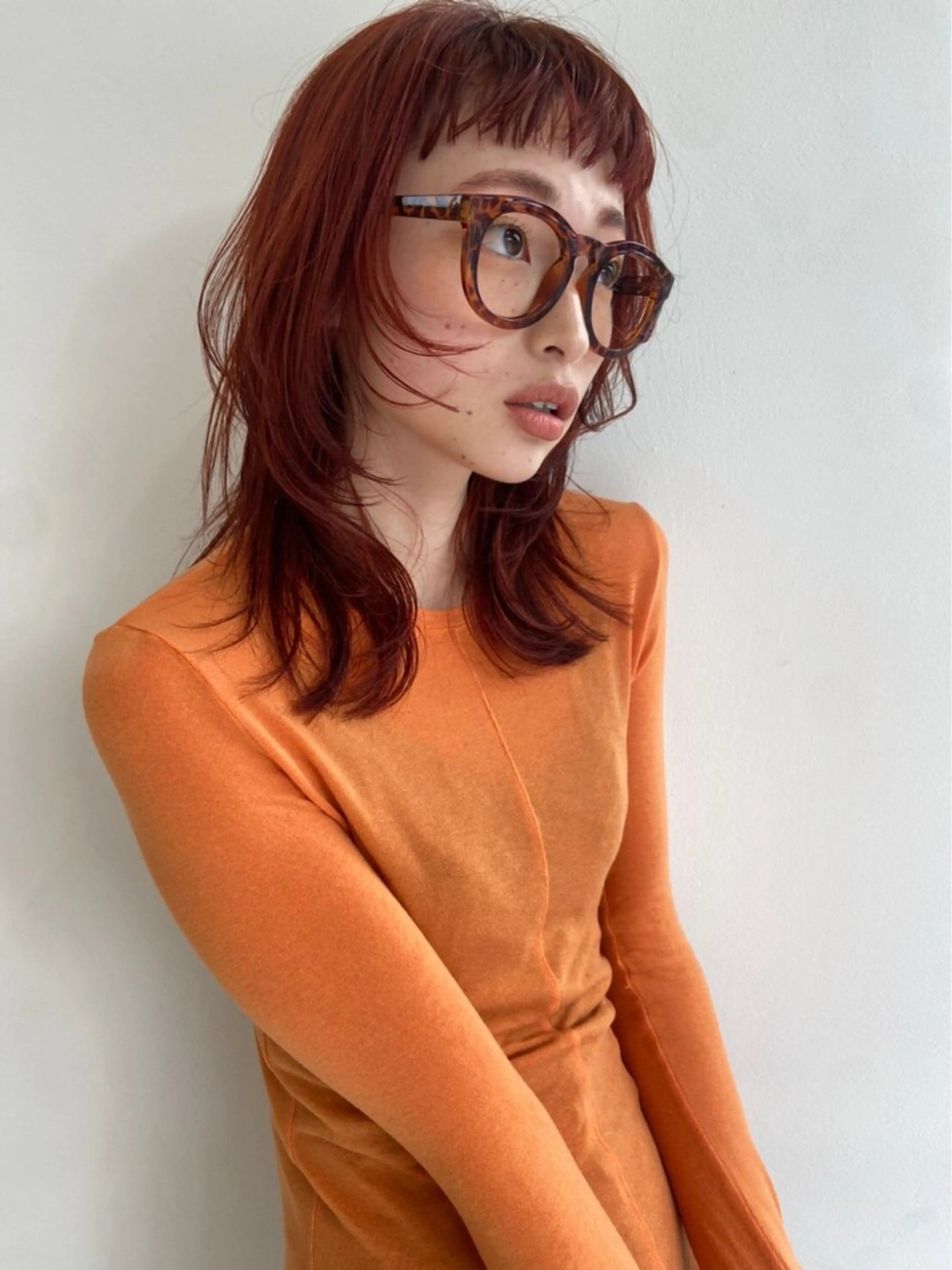 ミディアム カラー YU RAのヘアスタイル