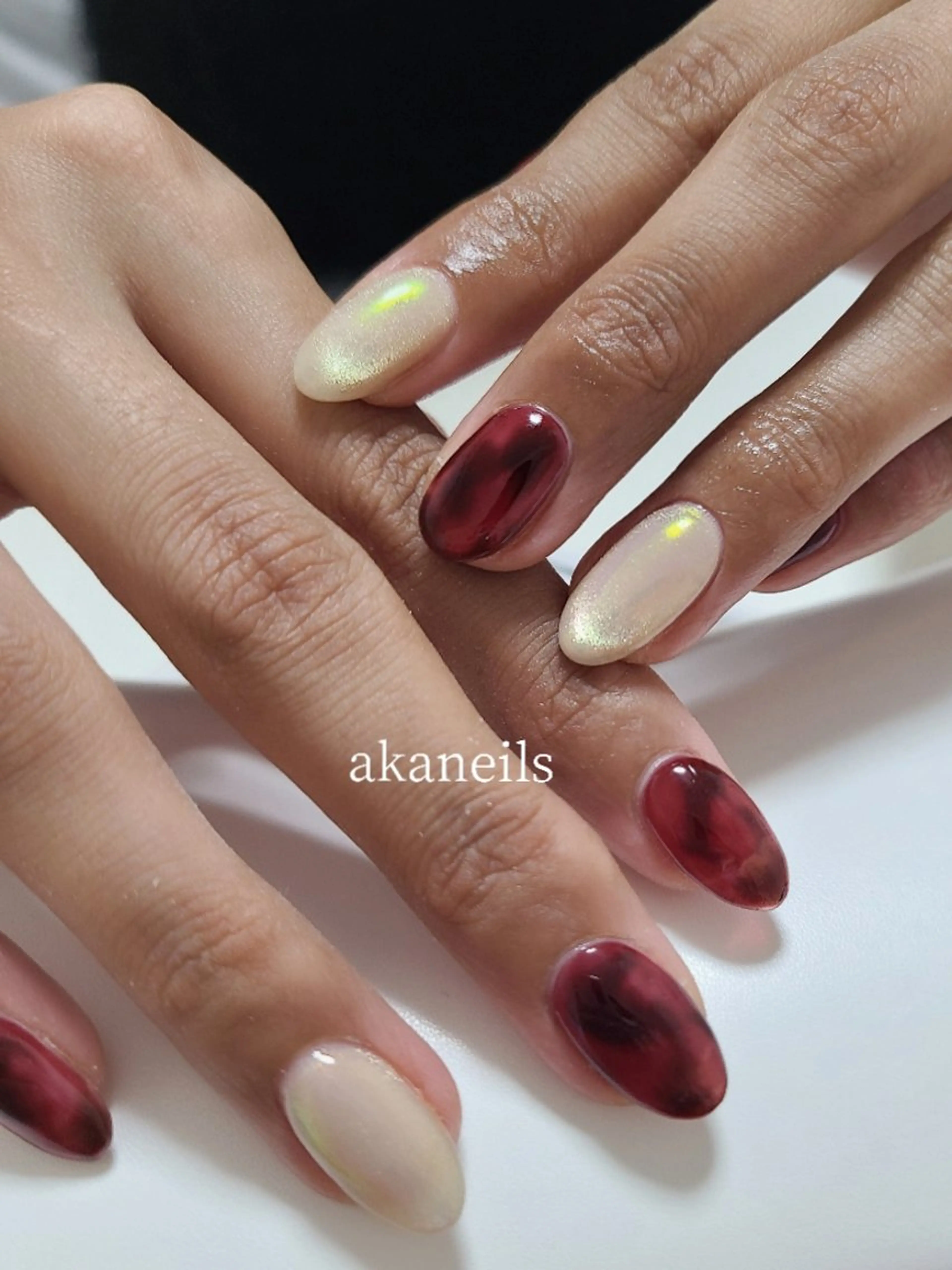 ネイル ニュアンスネイル ハンドネイル 【akaneils】 アカネのネイルデザイン