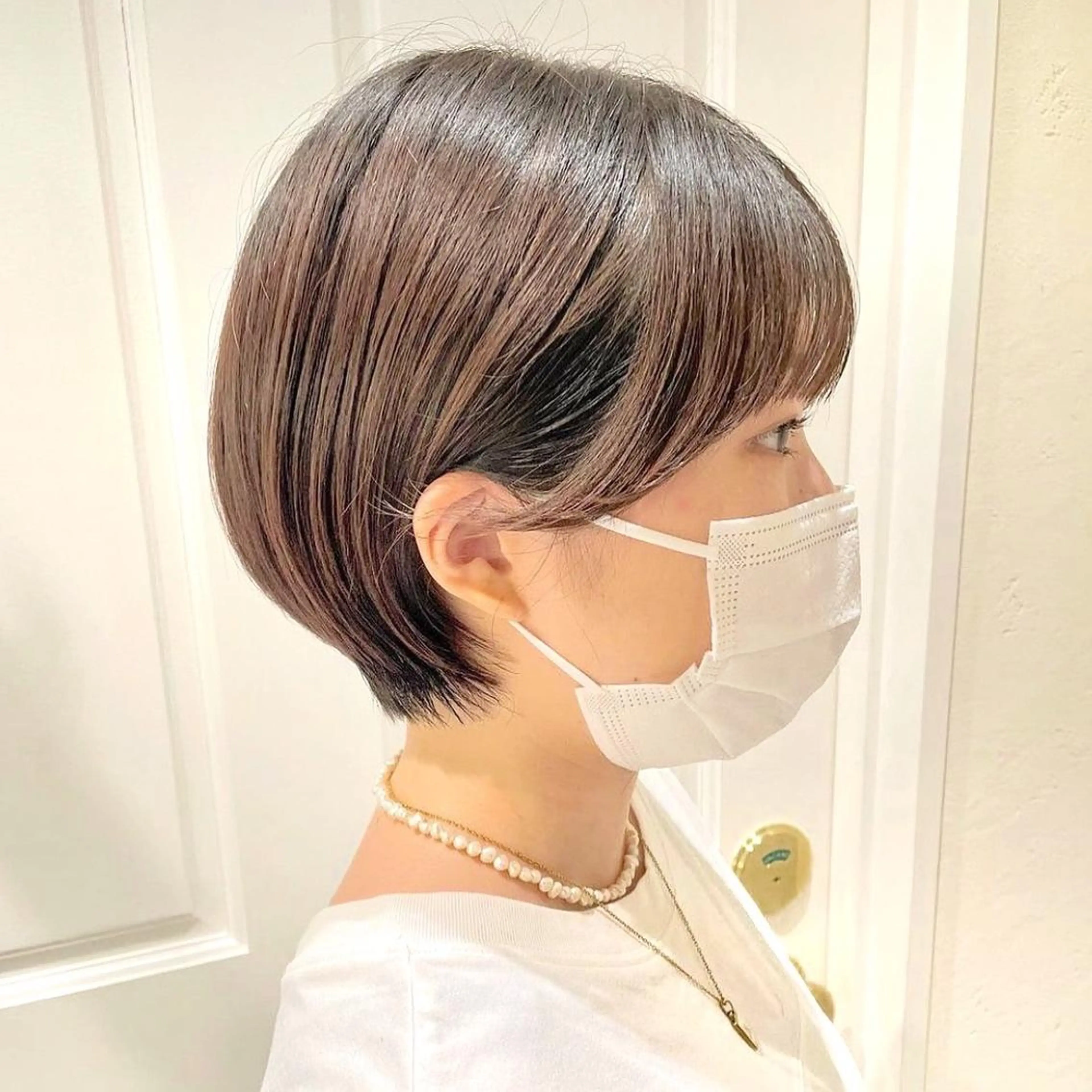 ショート カラー ショートボブ ボブ マッシュヘア ショートヘア カット ヘアカラー トリートメント 小泉 葵のヘアスタイル