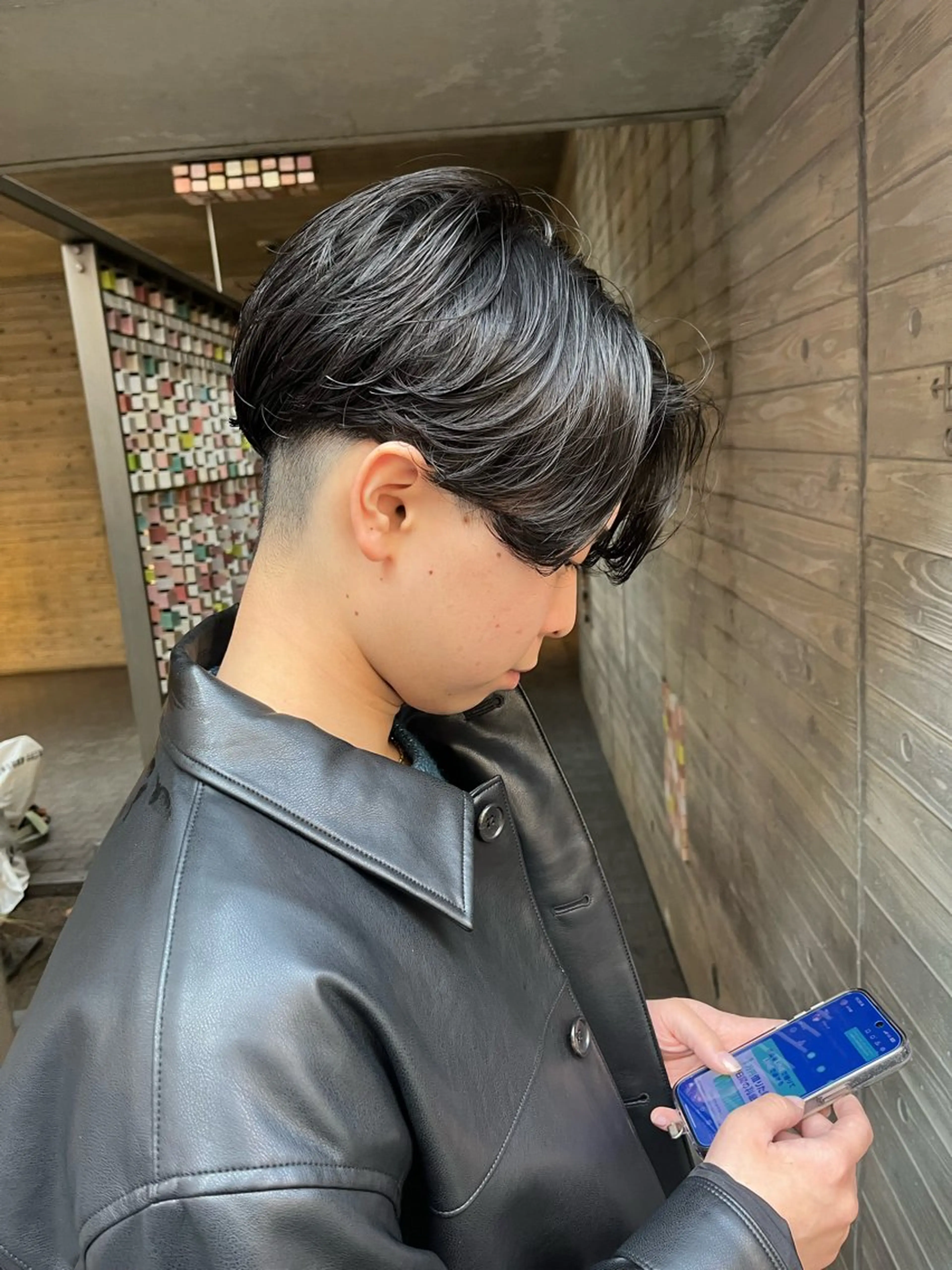 ショート パーマ メンズ メンズパーマ ニュアンスパーマ カット パーマ メンズ特化美容師 熊田 鼓汰郎のヘアスタイル