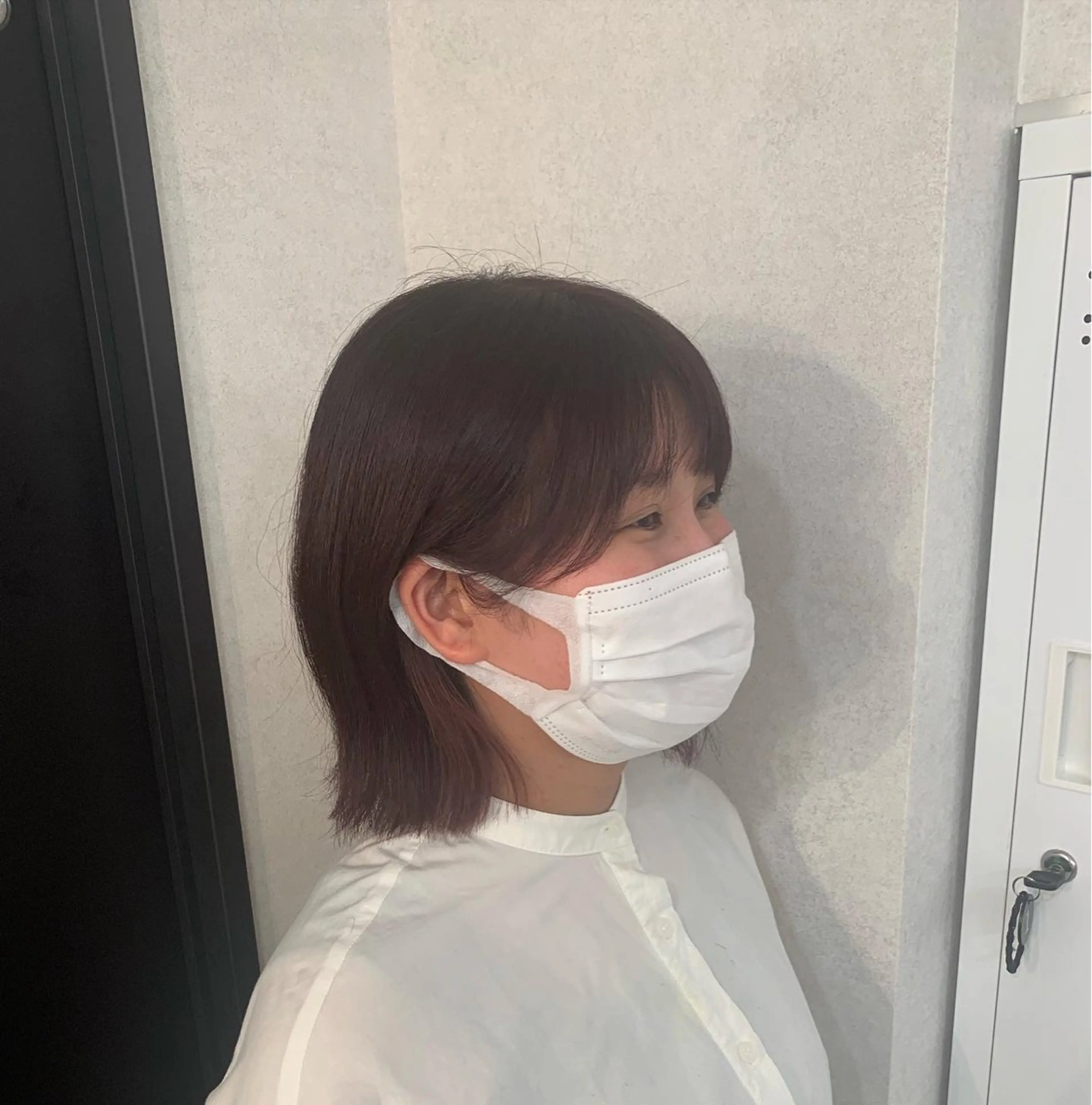 ミディアム カラー ブラウンカラー ボブ YOHA HAIR GARDEN所属・臼井 真人のヘアスタイル