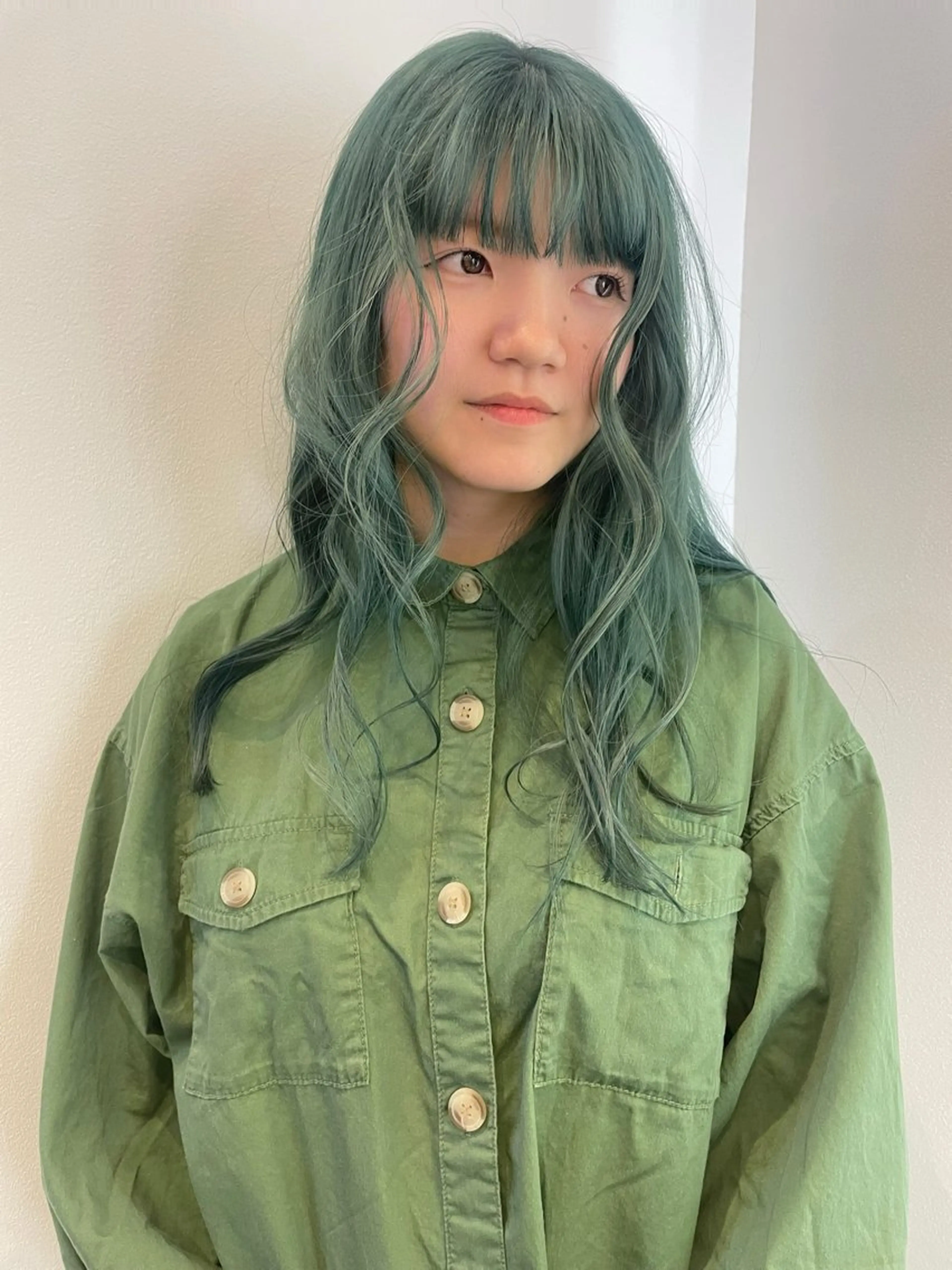 セミロング カラー ヘアカラー 透明感カラー/ボブ misaki °＊のヘアスタイル