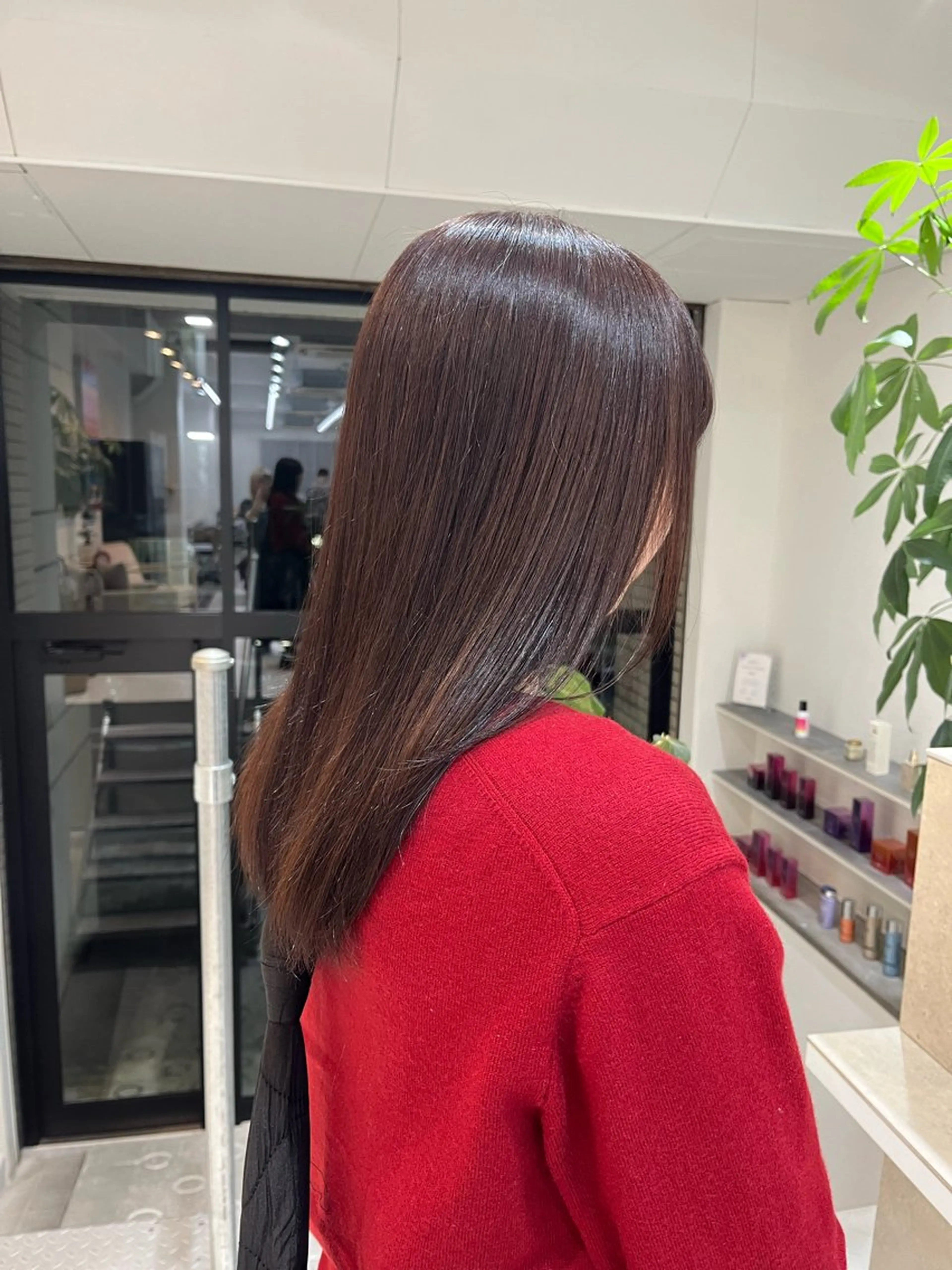 ミディアム ヘアカラー 🎀透明艶カラー🎀 大橋美優🎀のヘアスタイル