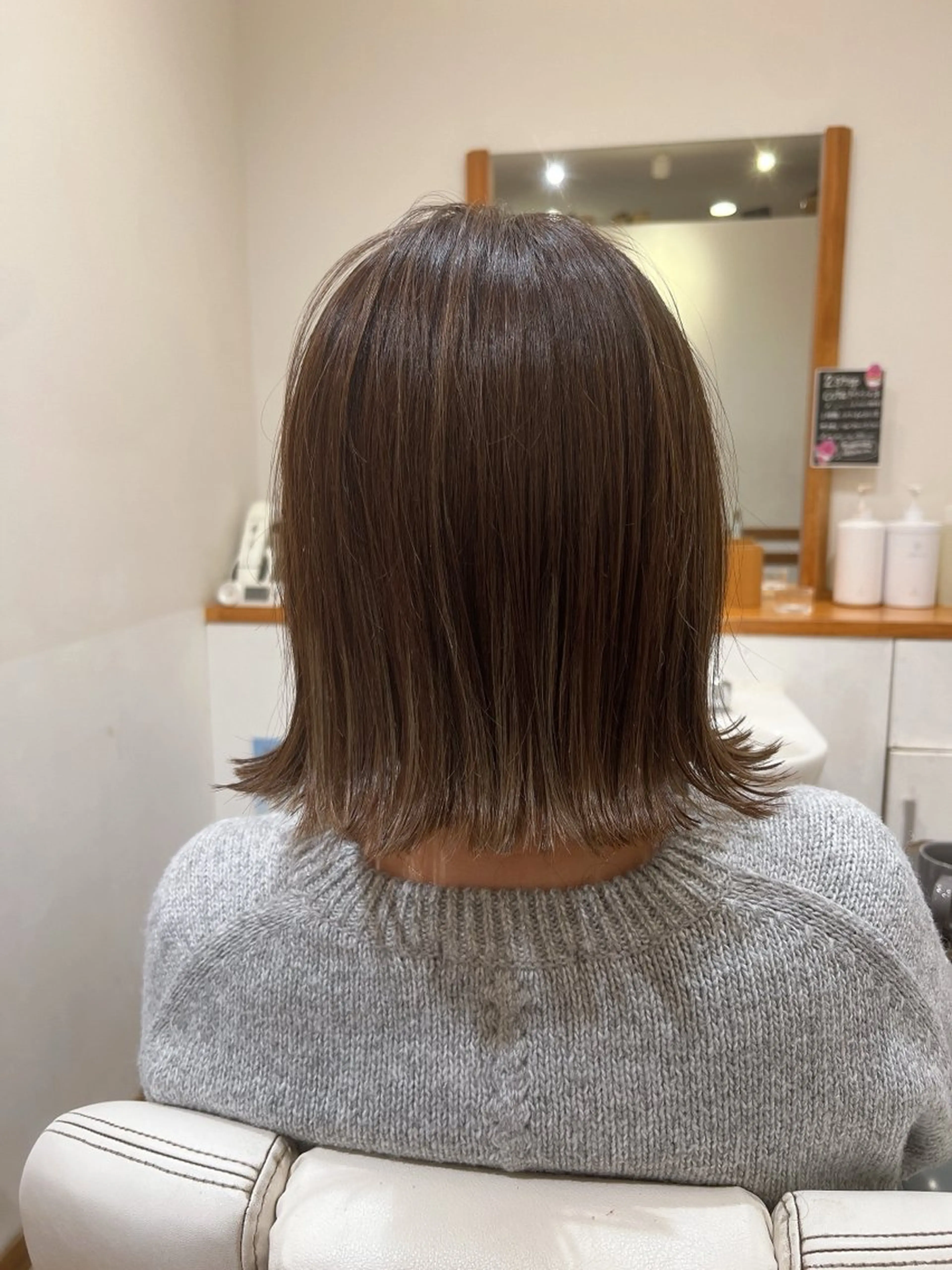 ミディアム カラー ヘアカラー アザマ　ヤスカツ _rosso 川口のヘアスタイル