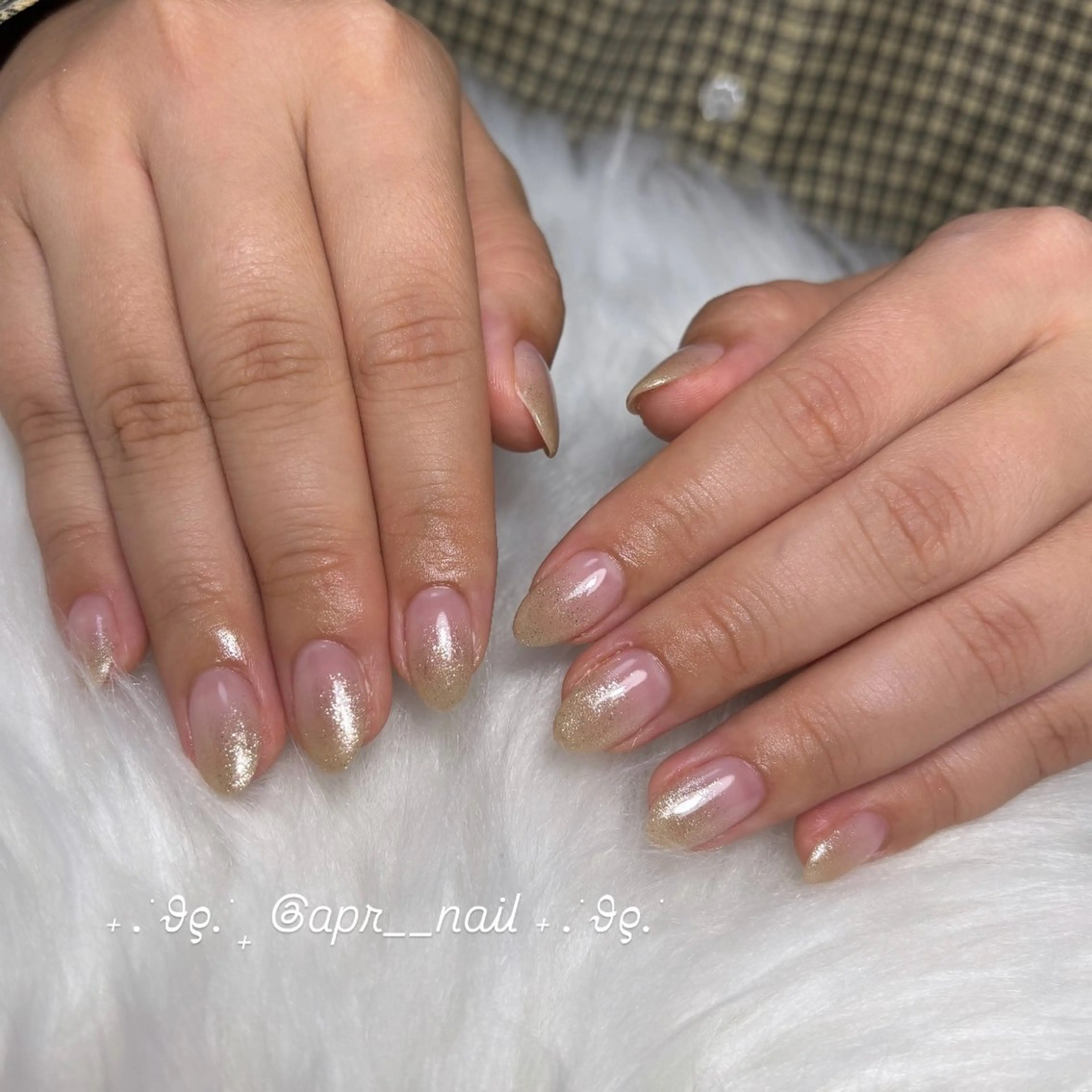 ネイル ラメ(グリッター) ラメグラデーション Nailsalon apricotのネイルデザイン