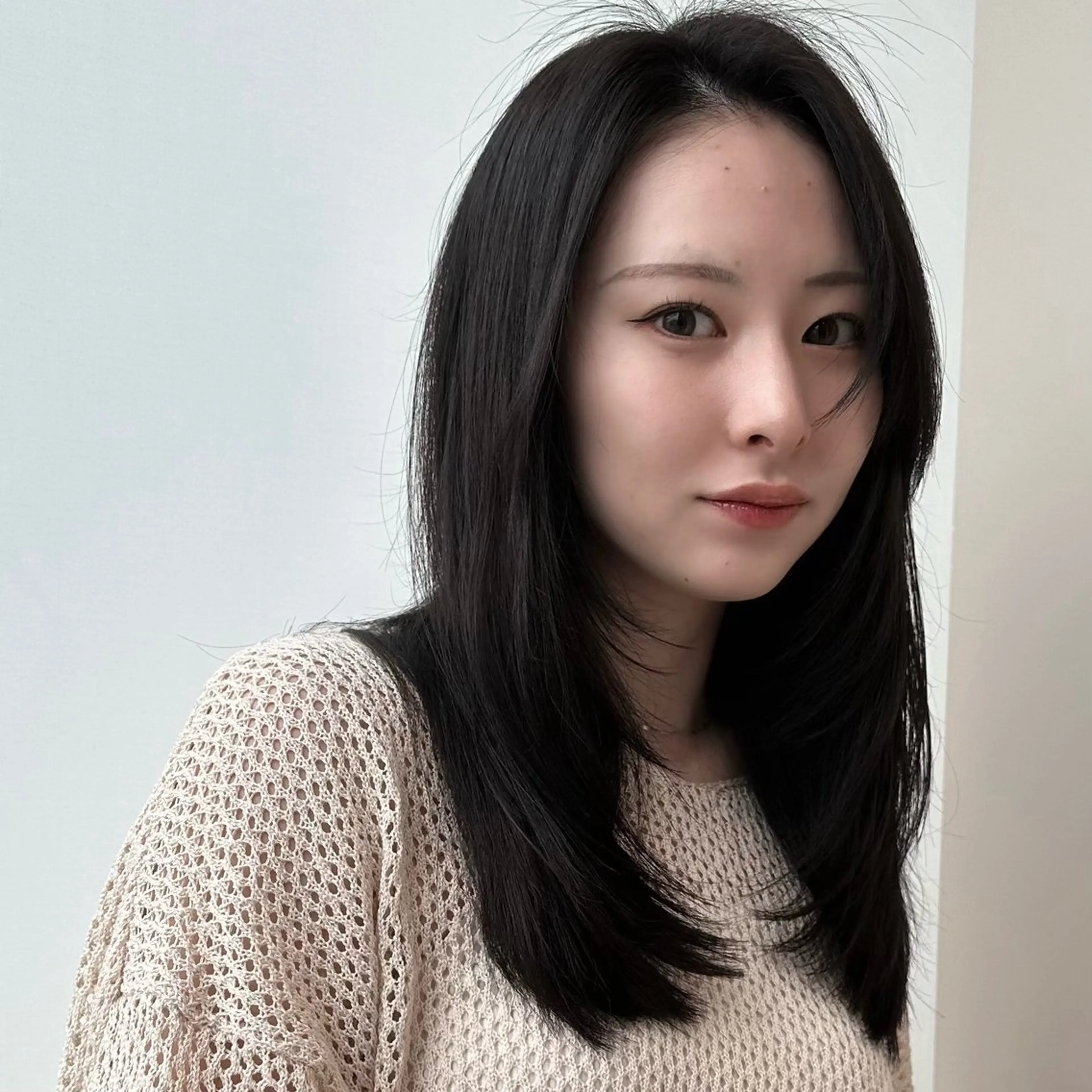 セミロング カラー レイヤーカット 似合わせカット レイヤー/顔周り /透明感🩶高橋大のヘアスタイル