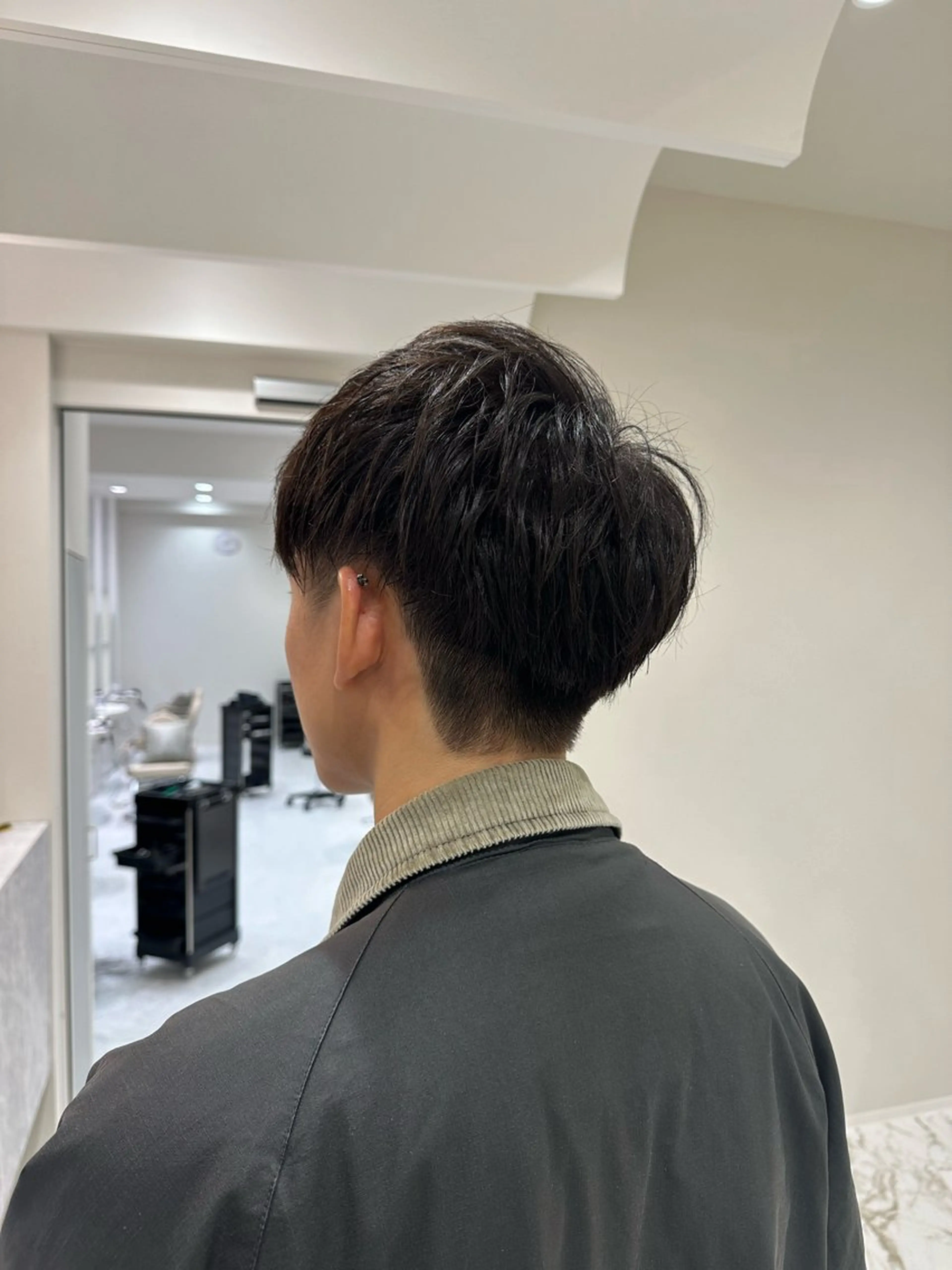 ミディアム メンズ カット ヘッドスパ 韓国レイヤー✨ yasuko銀座のヘアスタイル