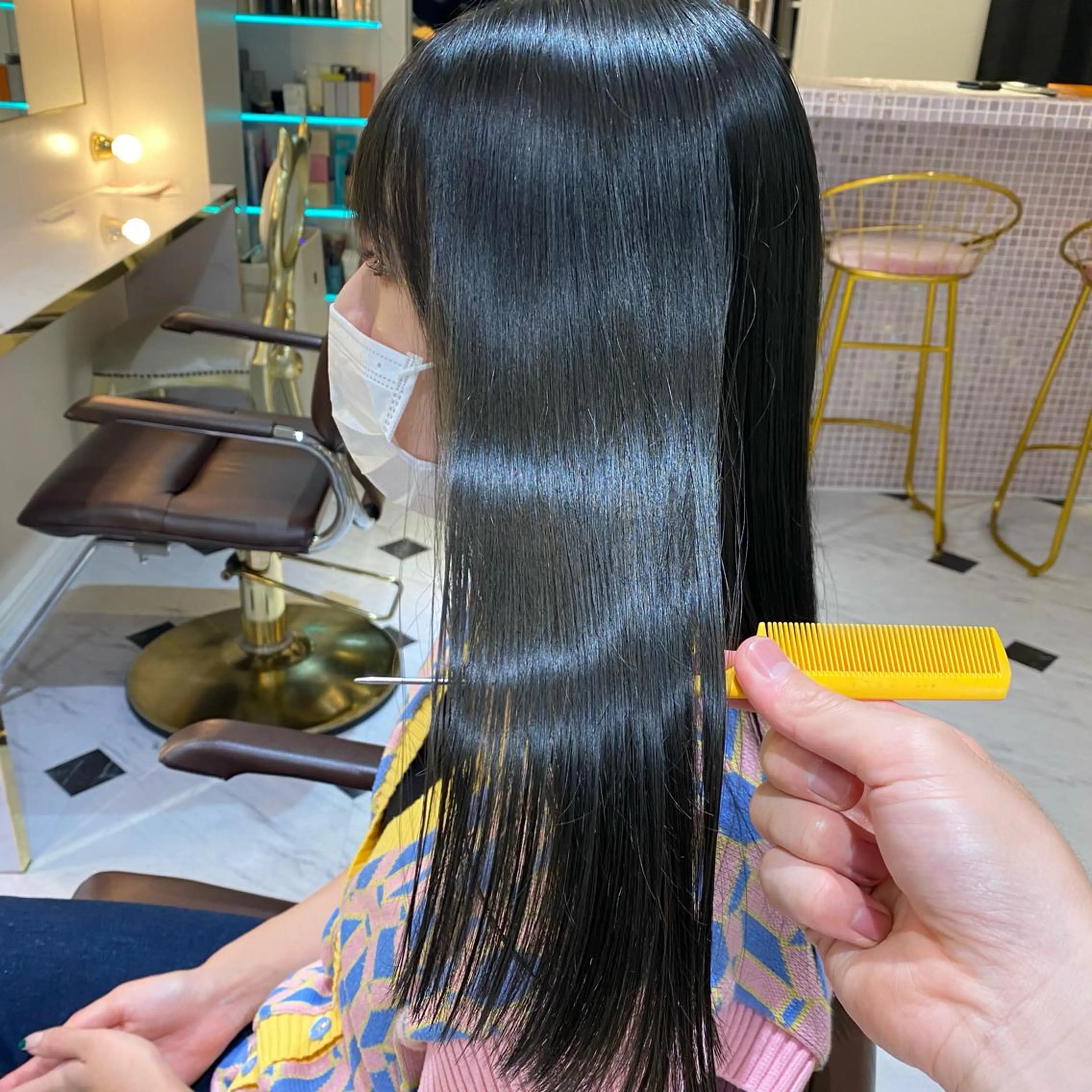 セミロング カラー ヘアアレンジ トリートメント ekolu北梅田店所属・梅田中崎町髪質改善 /オキヒロト/エコルのヘアスタイル